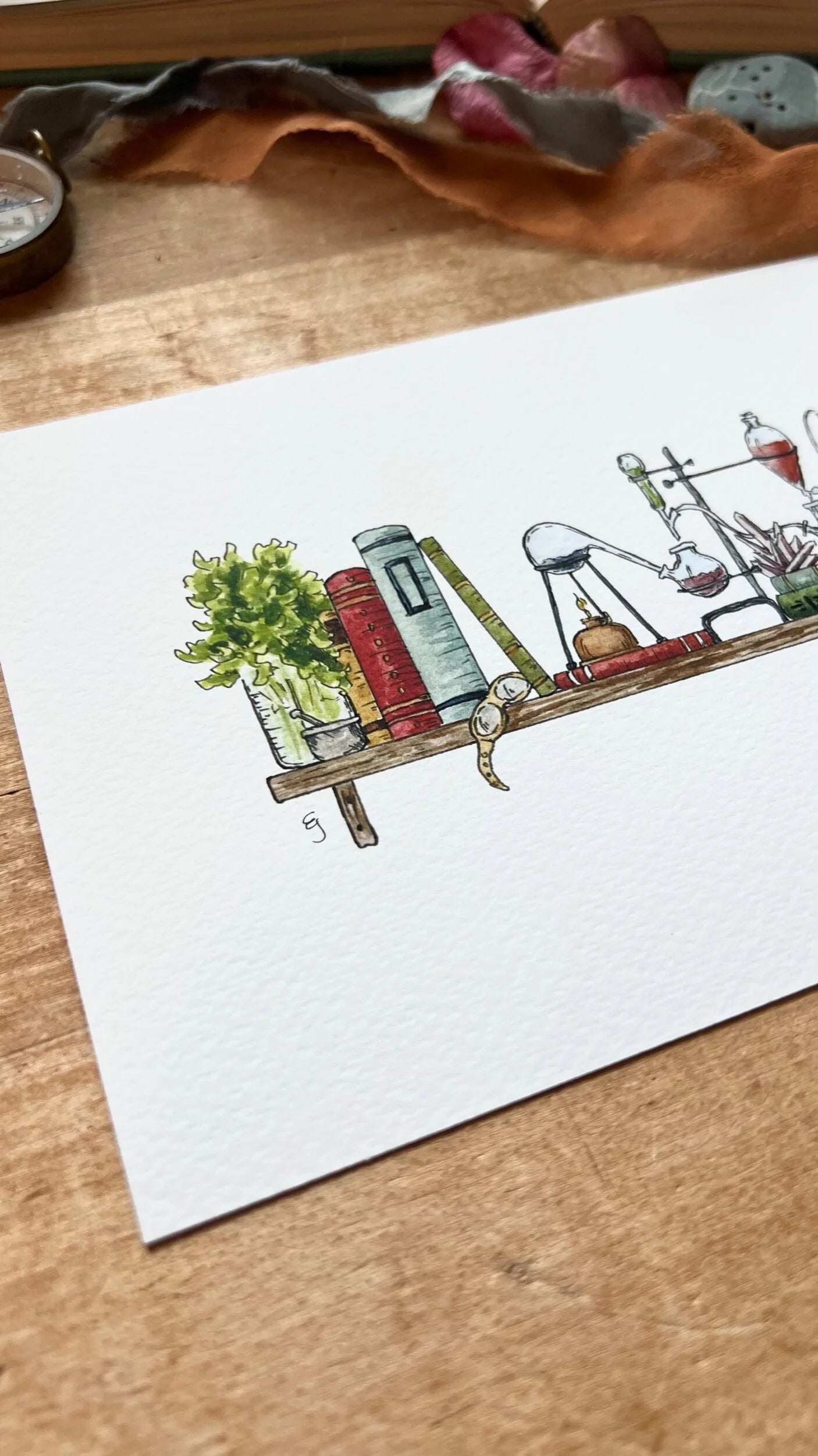 The Mini Chemist's Shelf Giclée Print