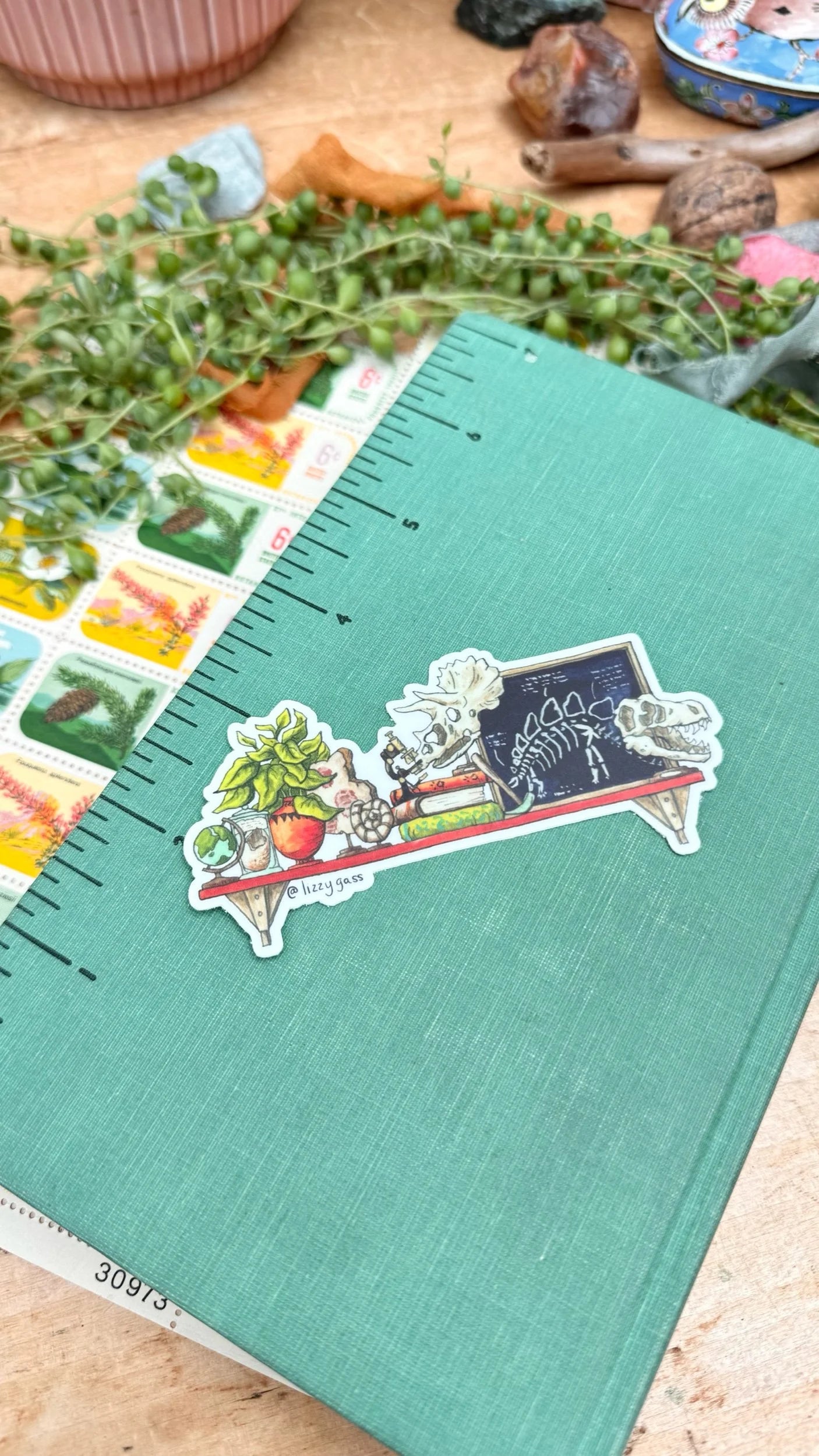 The Mini Paleontologist's Shelf Sticker