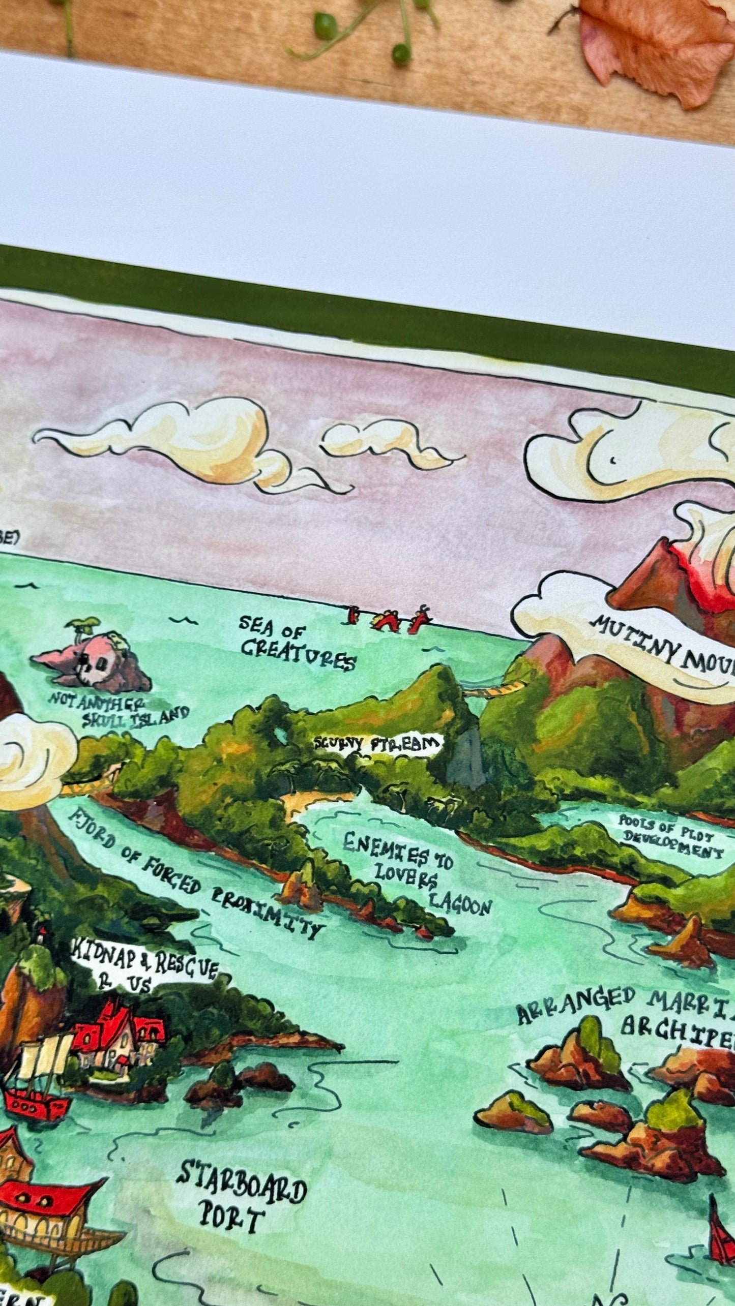 Dubious Map of Swashbuckling Print