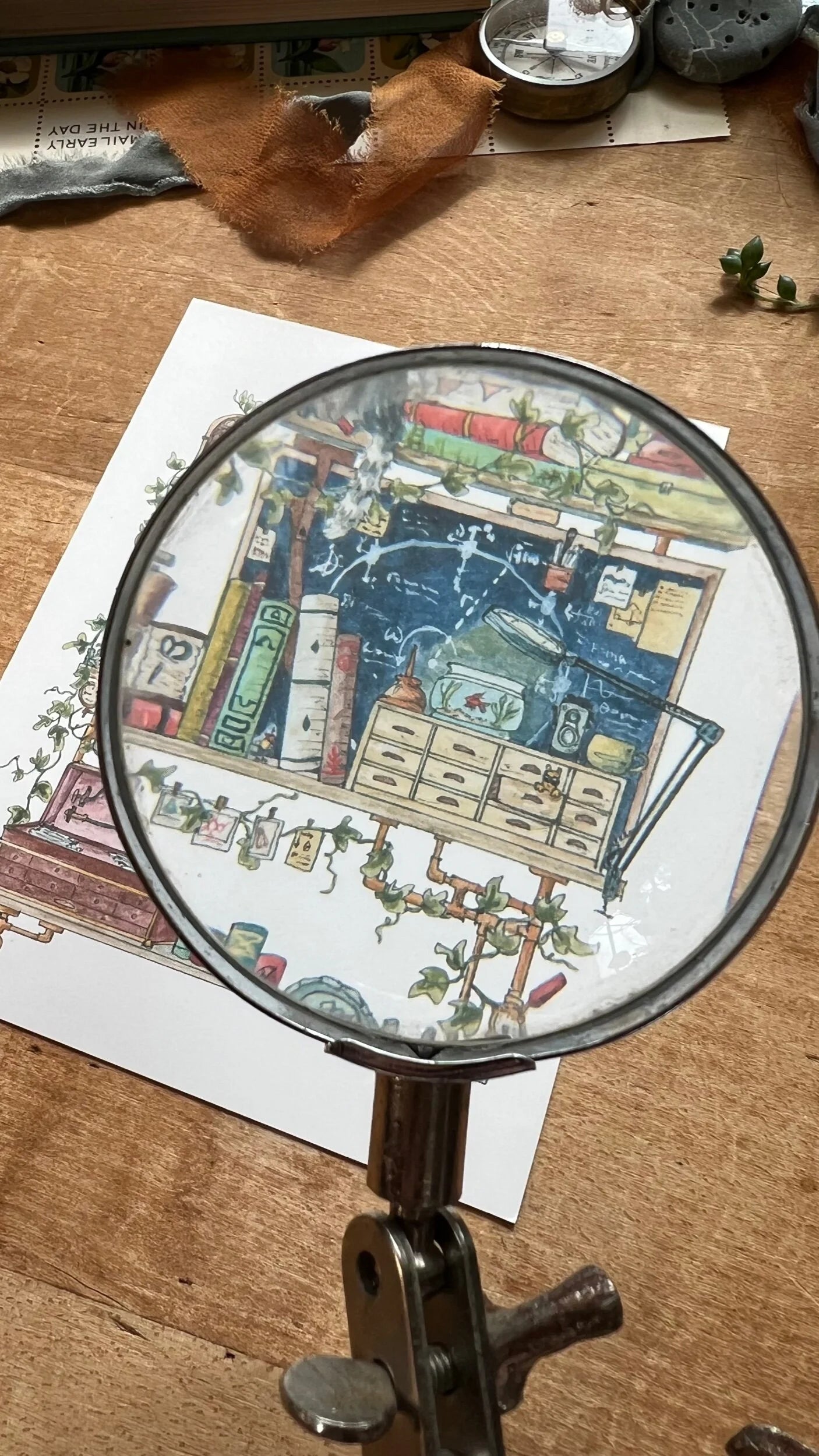 The Inventor's Shelves Postcard