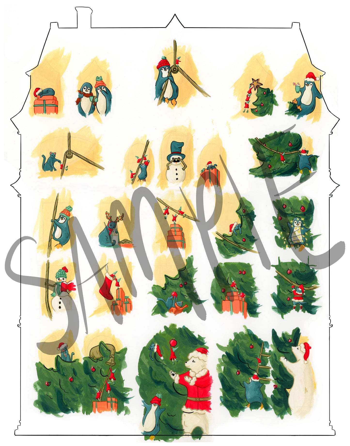 Christmas Advent Calendar Kit