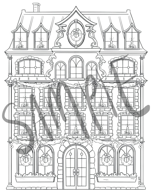 LINE ART VERSION - Christmas Advent Calendar Kit