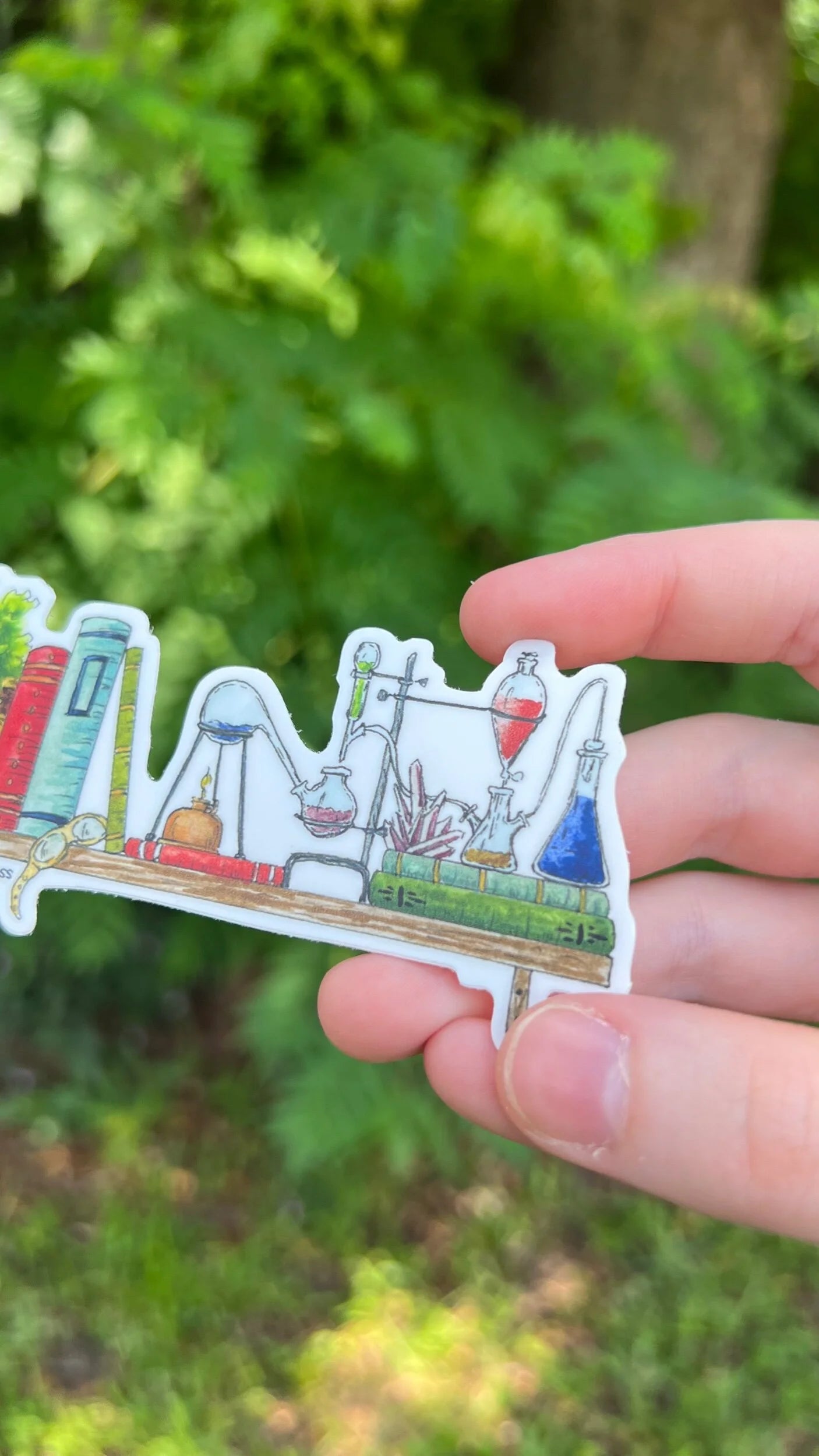 The Mini Chemist's Shelf Sticker