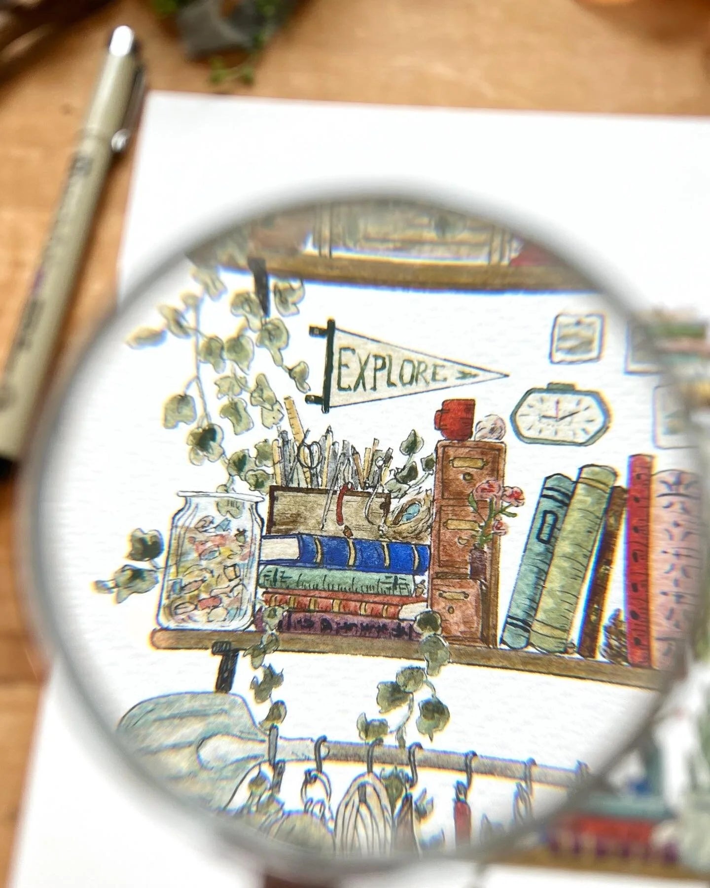 The Park Ranger Shelves Giclée Print