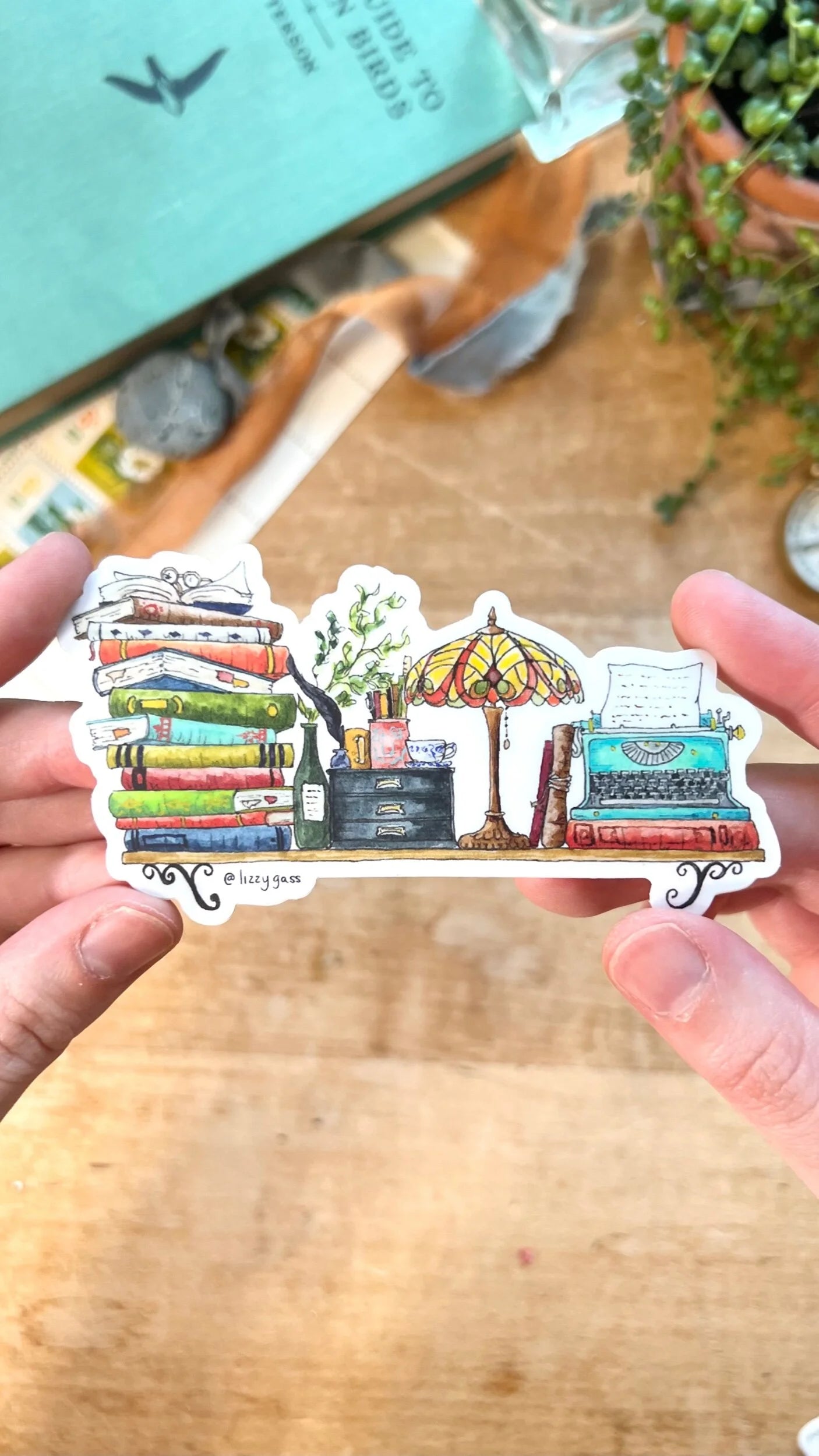 The Mini Writer's Shelf Sticker