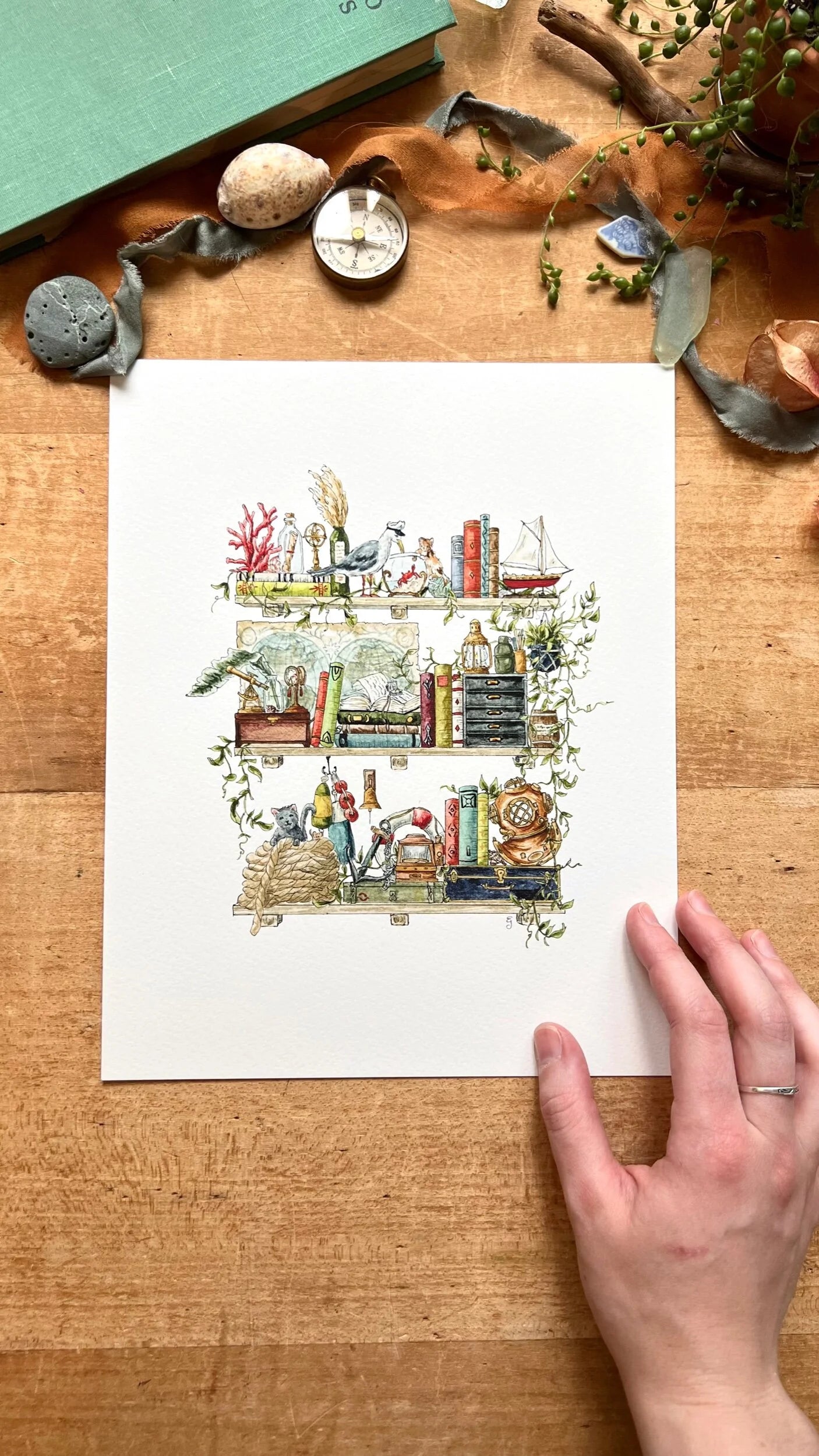 The Sailor's Shelves Giclée Print