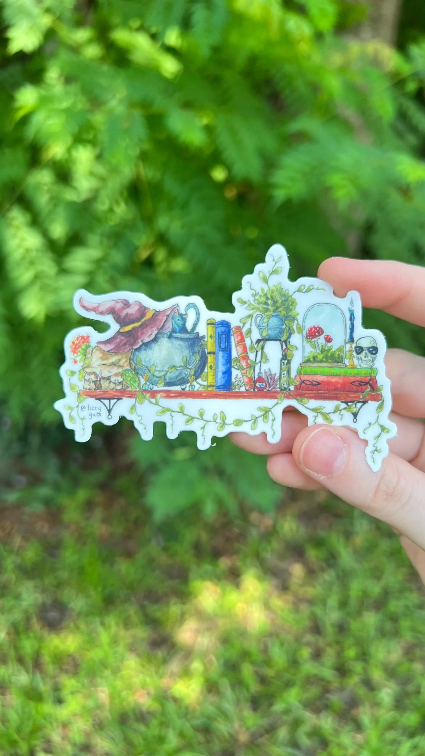 The Mini Witch's Shelf Sticker