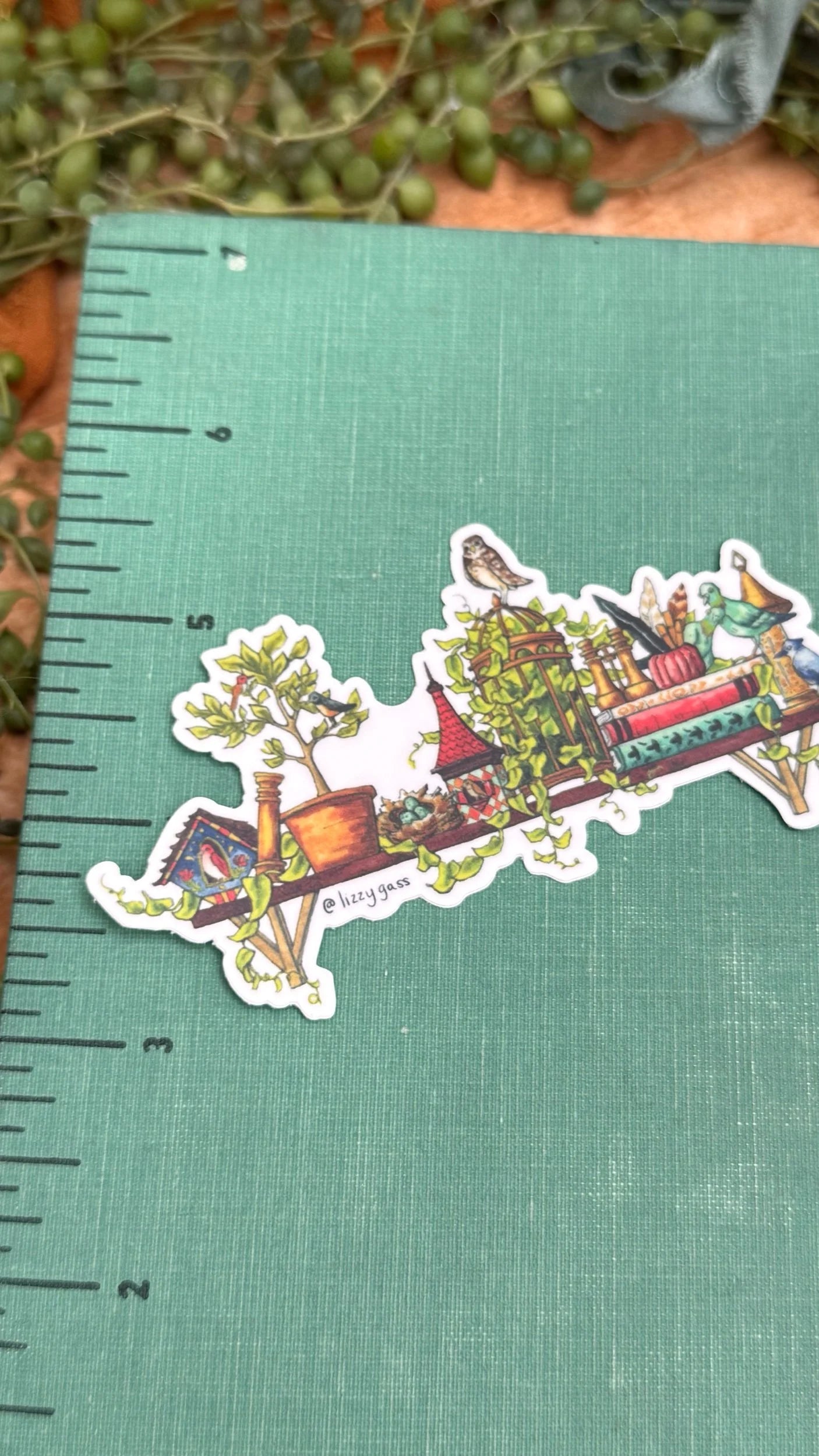 The Mini Ornithologist's Shelf Sticker