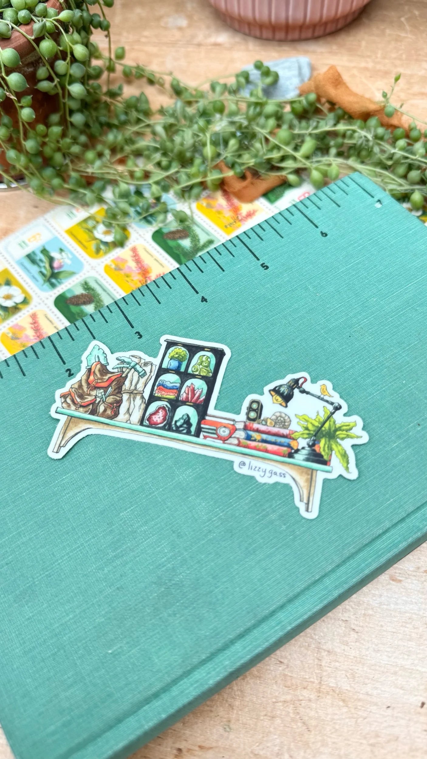 The Mini Geologist's Shelf Sticker