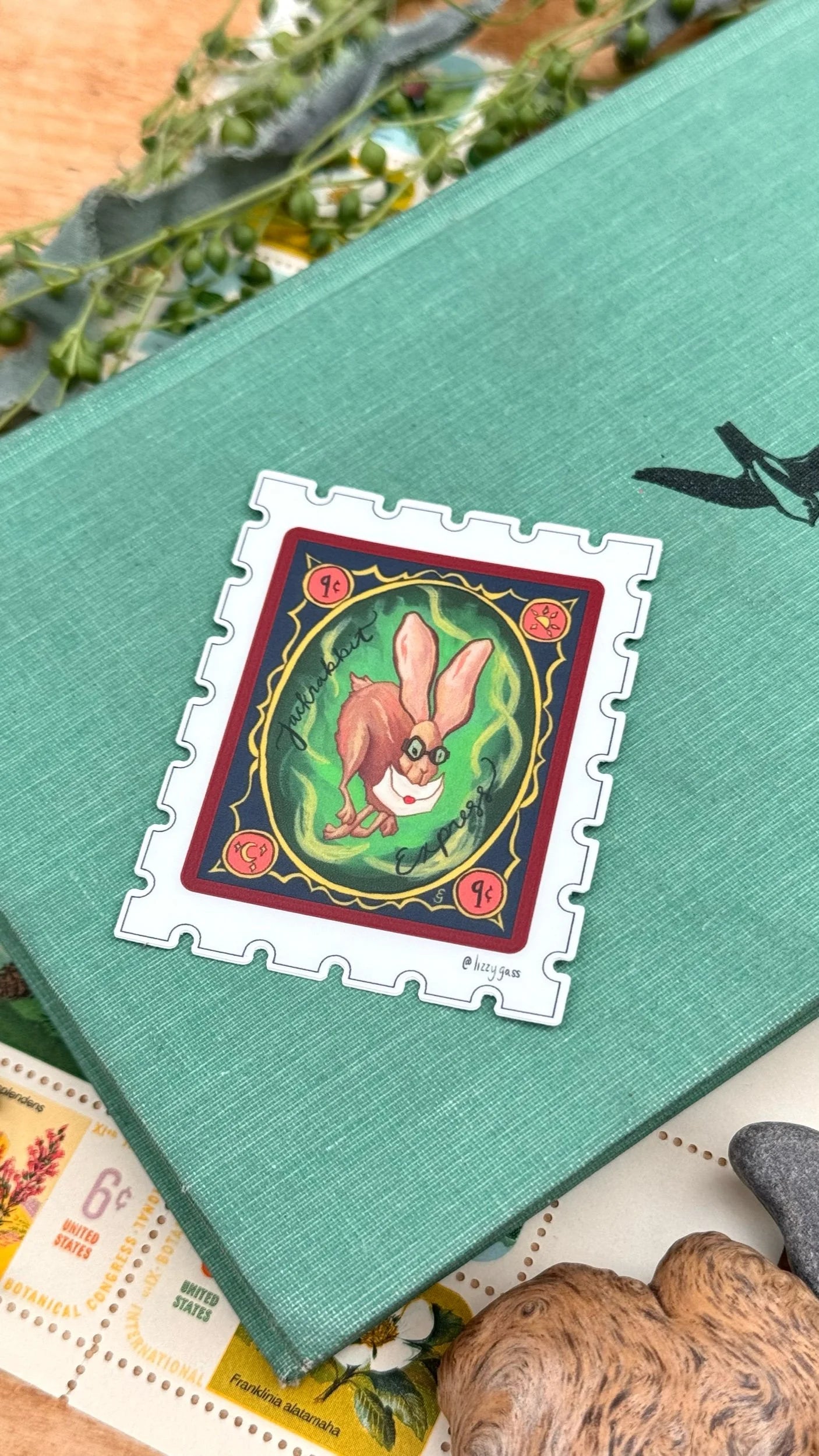 Jackrabbit Express Stamp Sticker