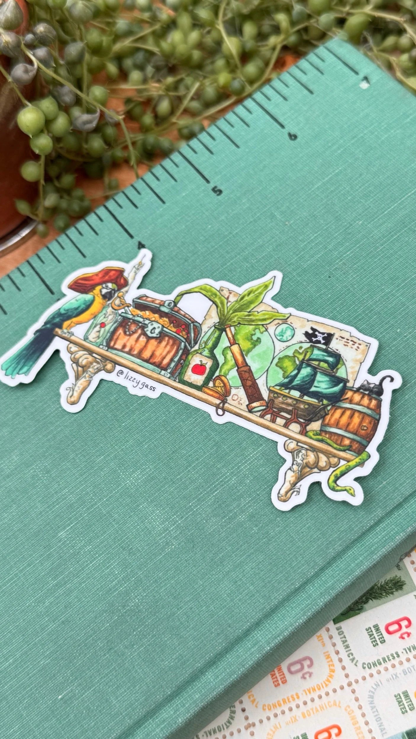 The Mini Pirate's Shelf Sticker