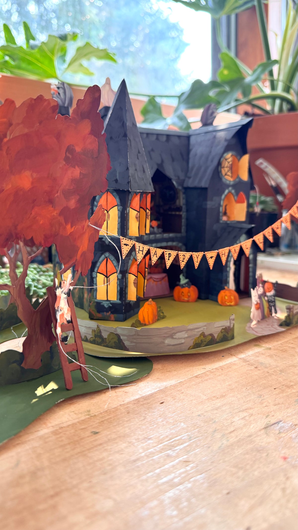 Halloween Mansion Countdown Calendar Kit