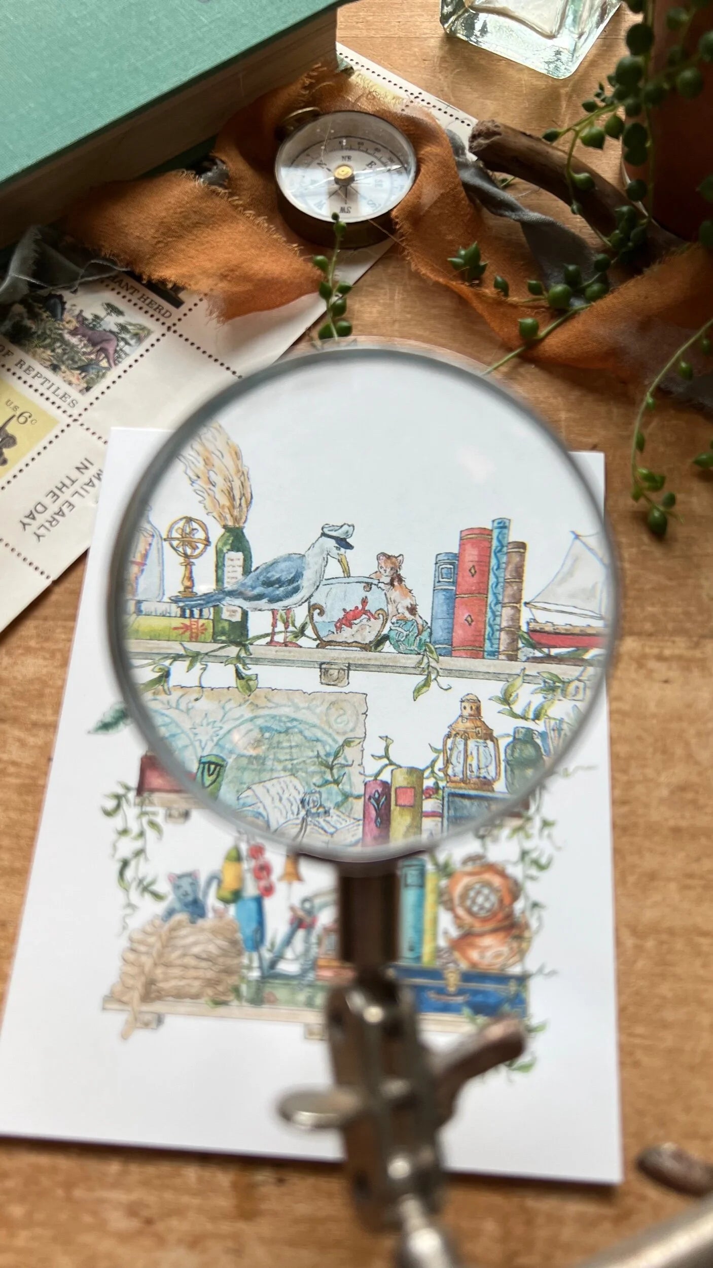 The Sailor's Shelves Postcard