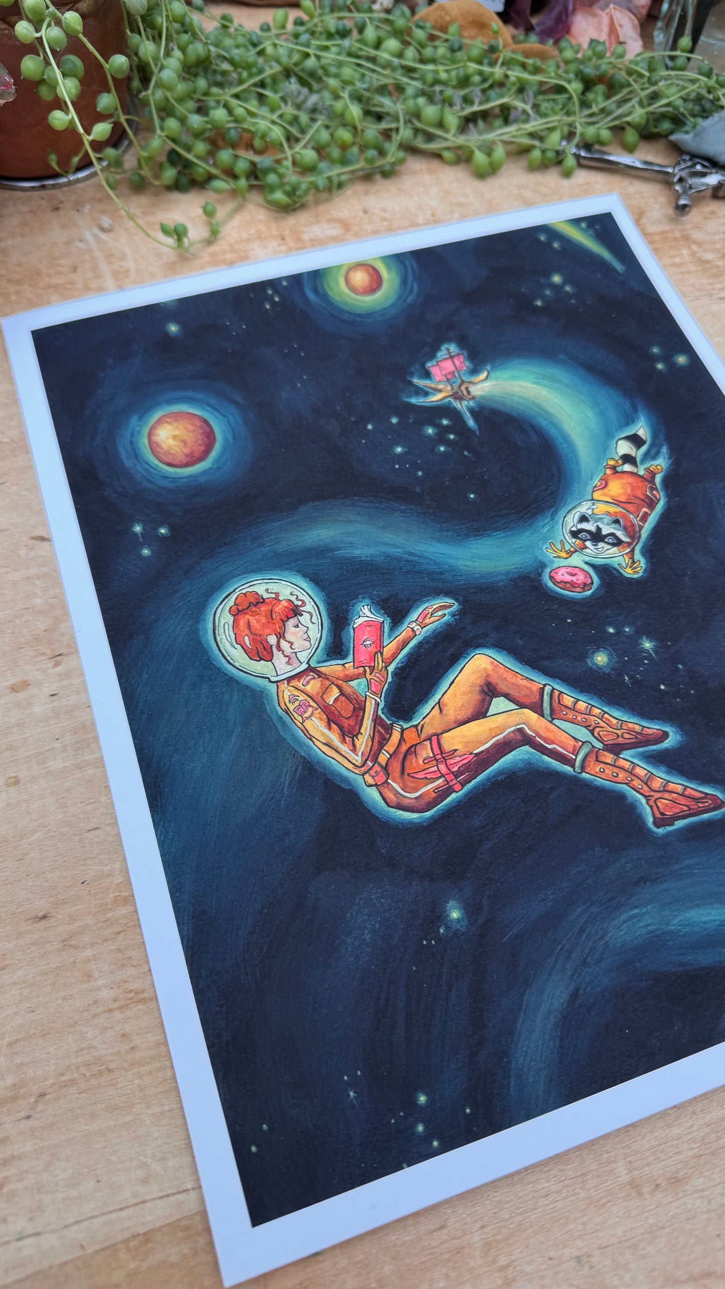 Reading Transports You: Sci-Fi Giclée Print