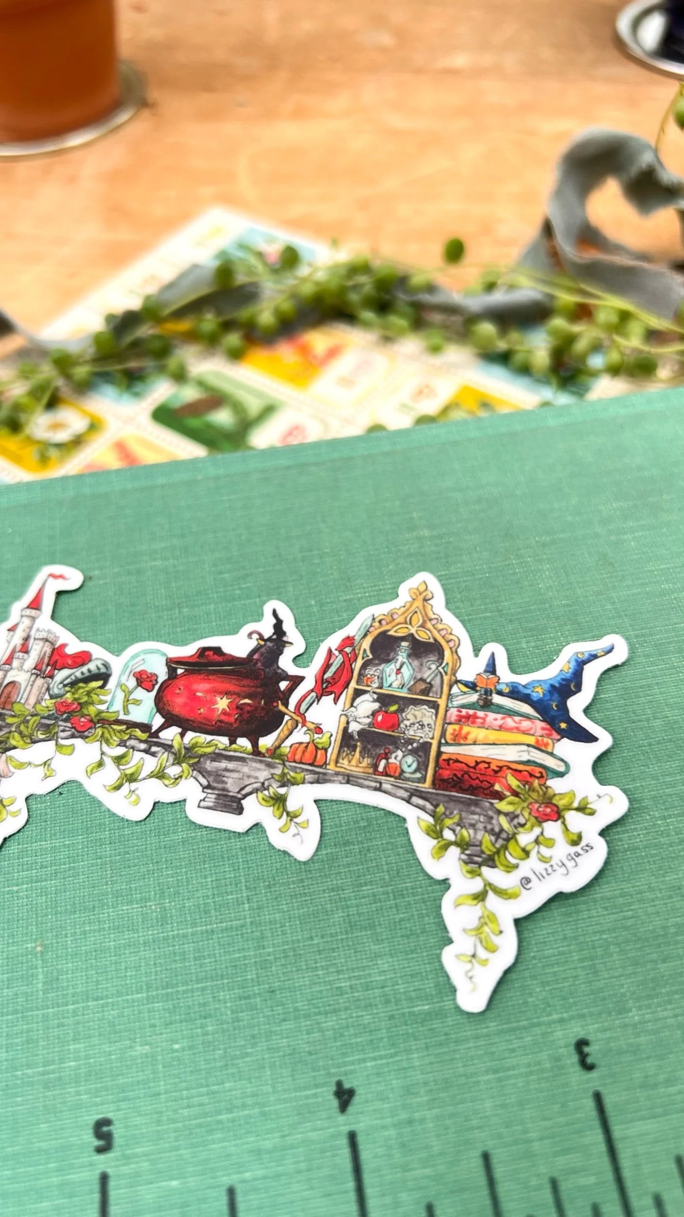 The Mini Storybook Witch's Shelf Sticker