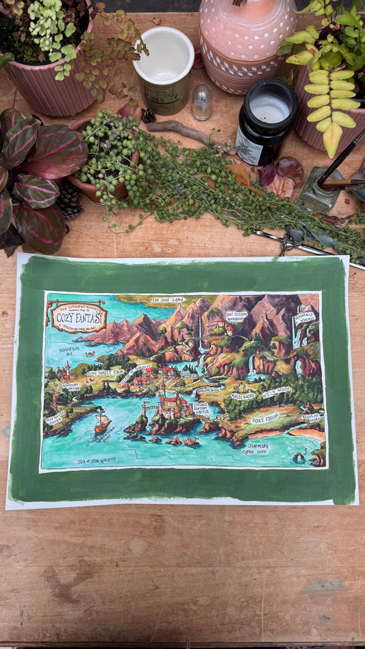 Original Dubious Map of Cozy Fantasy