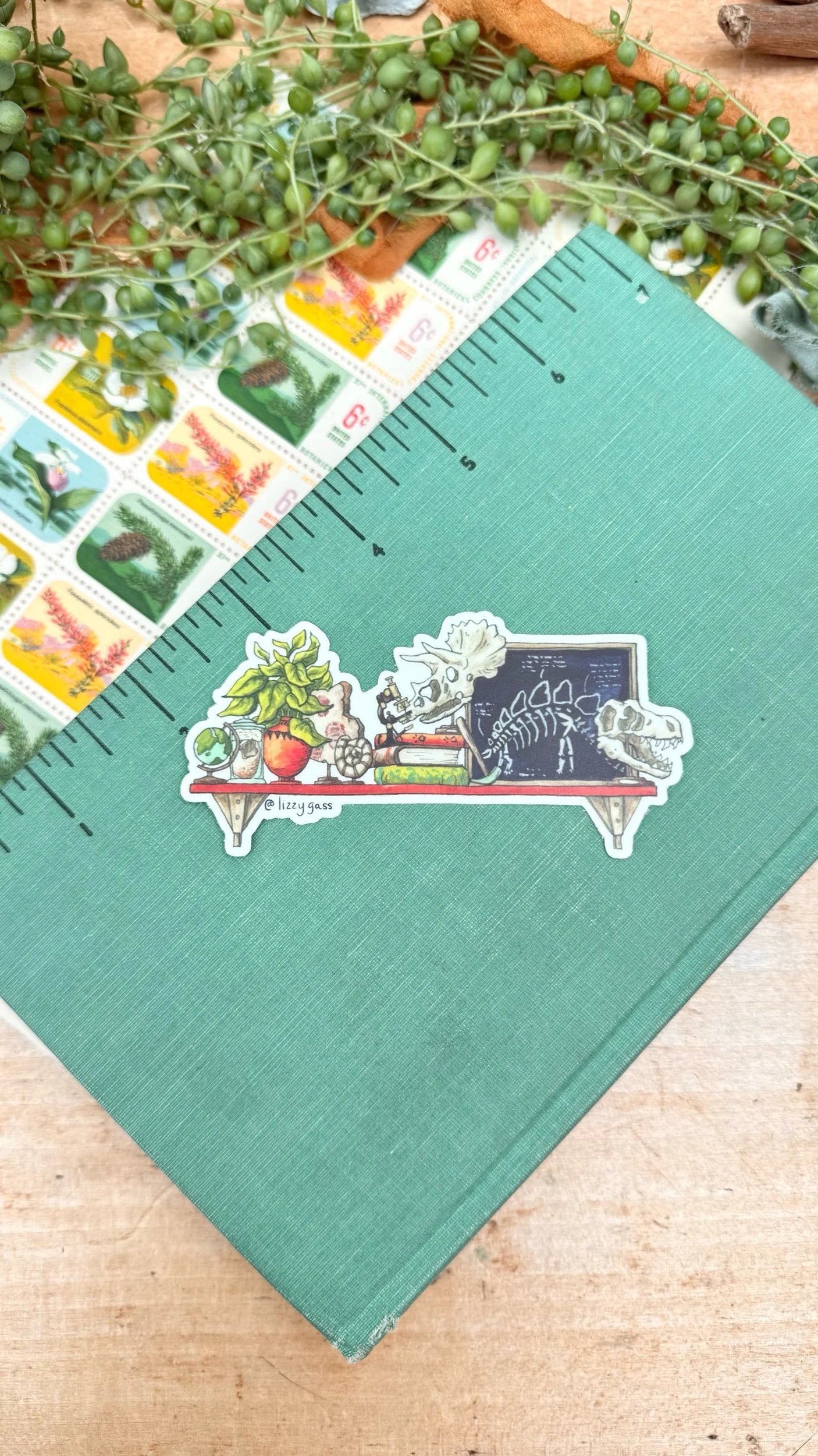 The Mini Paleontologist's Shelf Sticker