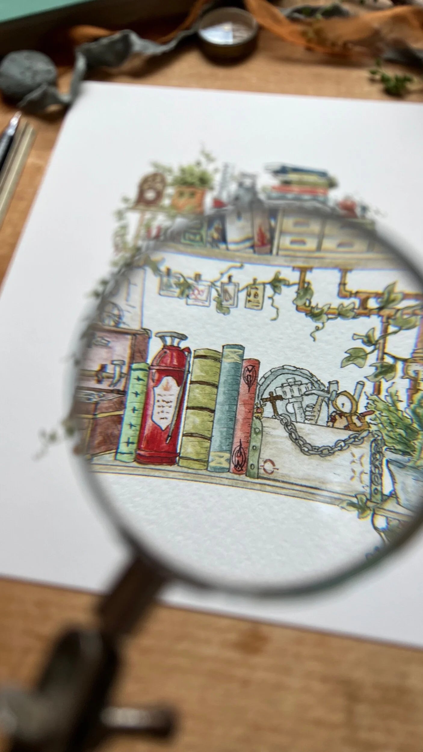 The Inventor's Shelves Giclée Print
