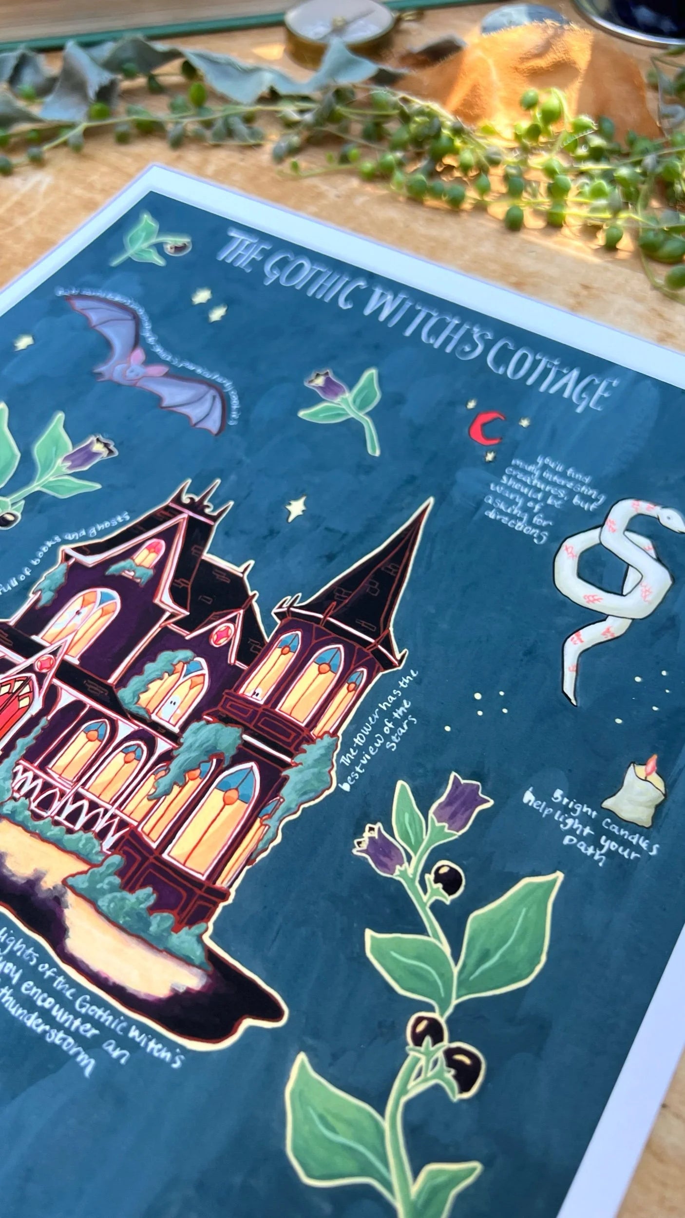 The Gothic Witch's Cottage Field Report Giclée Print