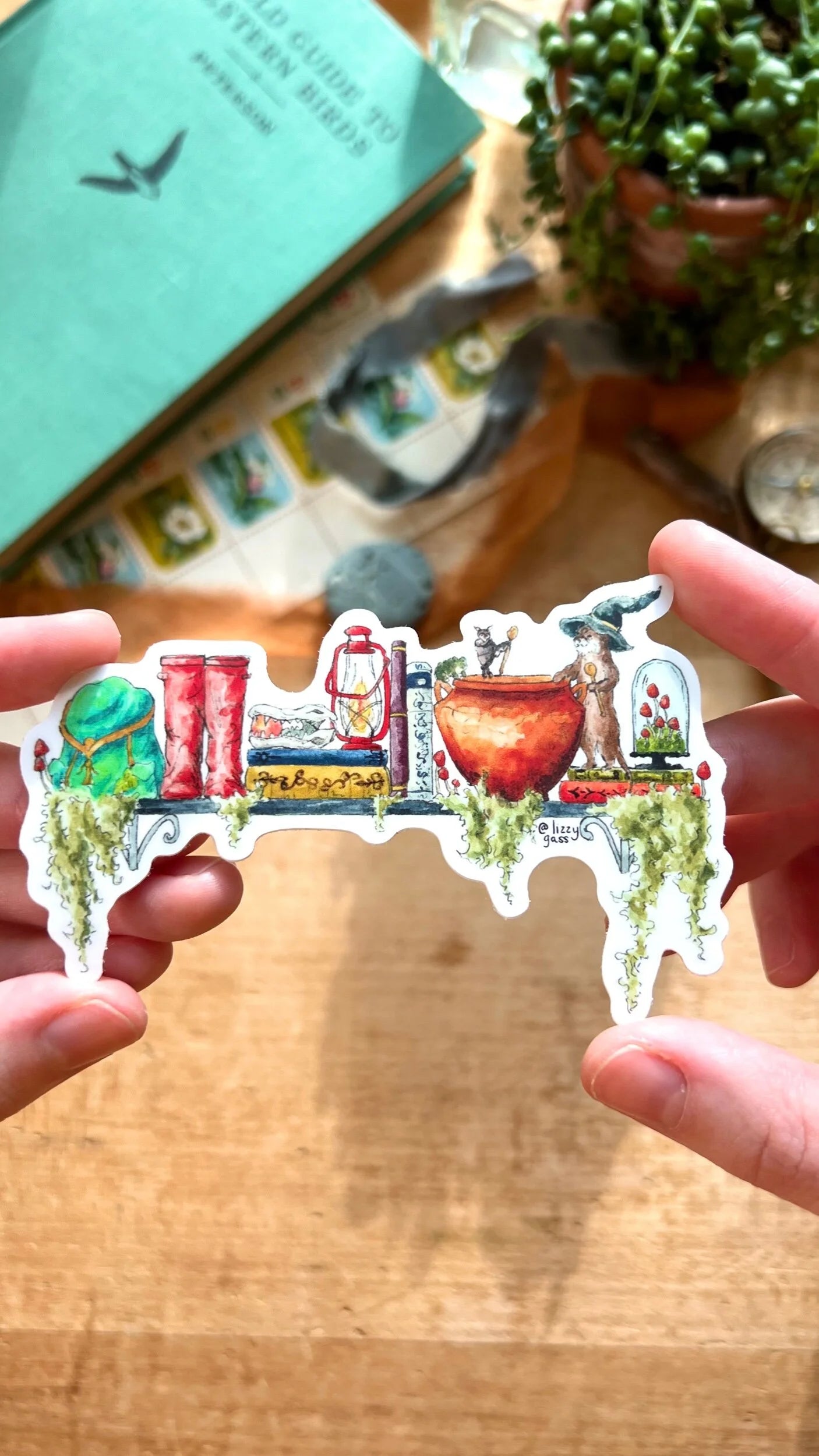 The Mini Swamp Witch's Shelf Sticker
