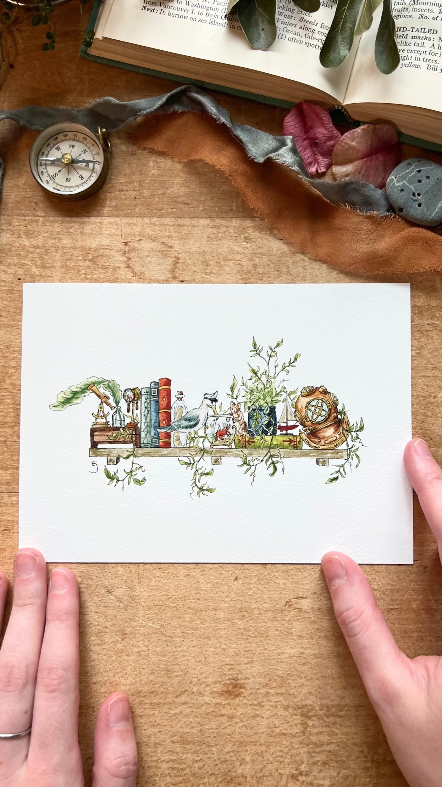 The Mini Sailor's Shelf Giclée Print