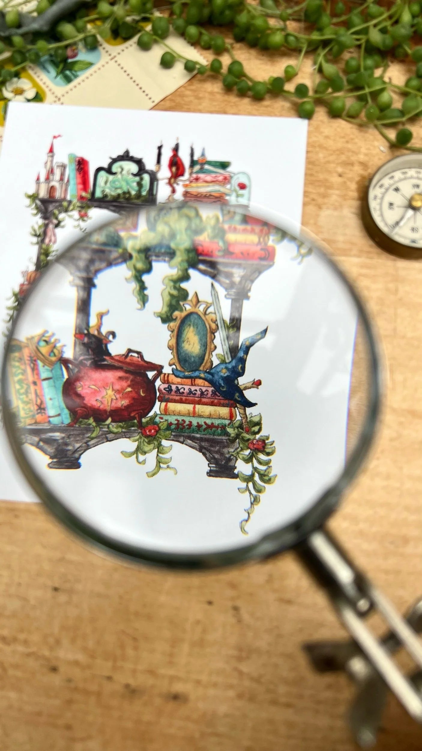 The Storybook Witch's Shelves Postcard