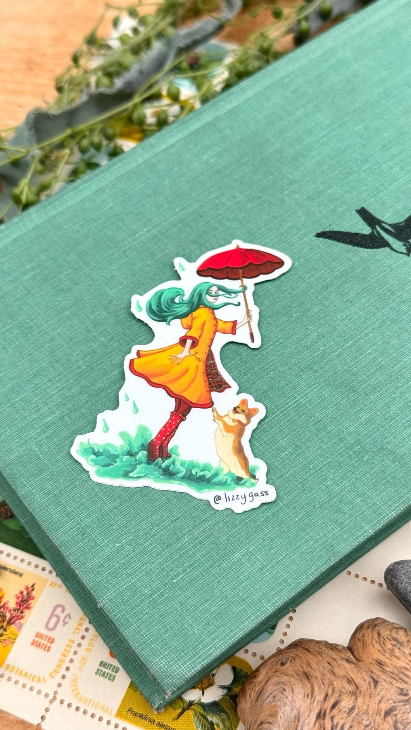 Dancing in the Rain Sticker