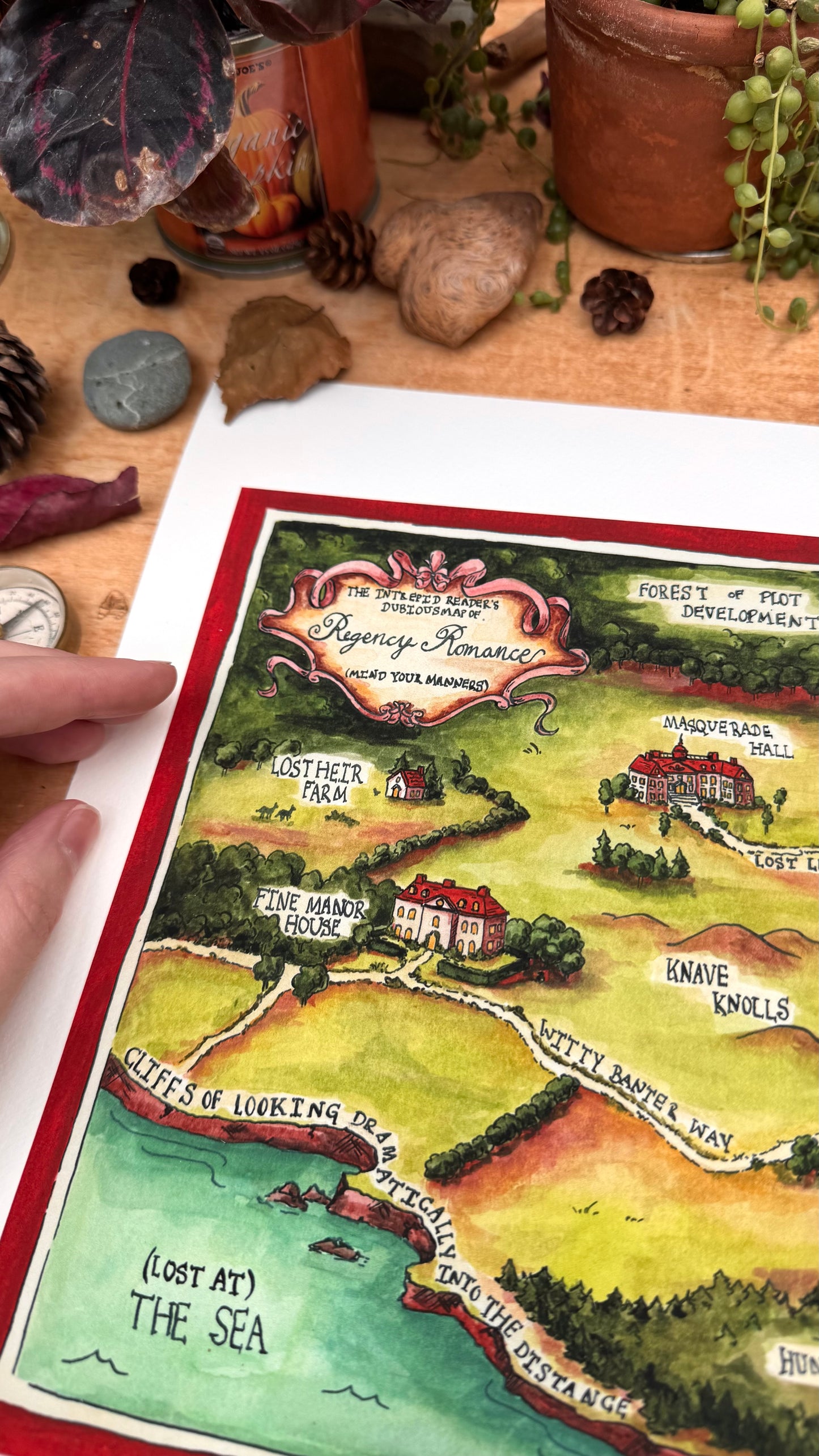 Dubious Map of Regency Romance Print