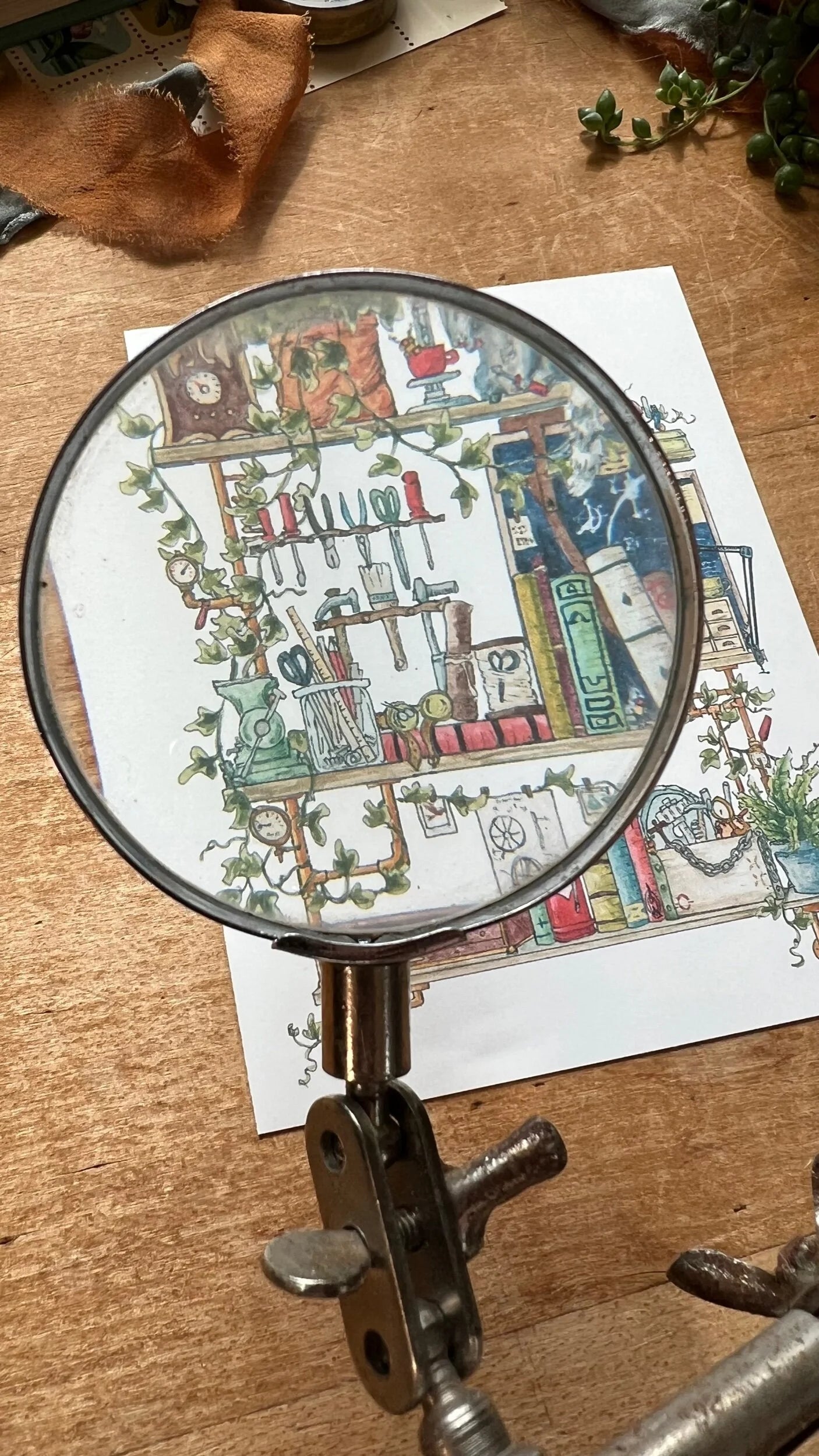 The Inventor's Shelves Postcard