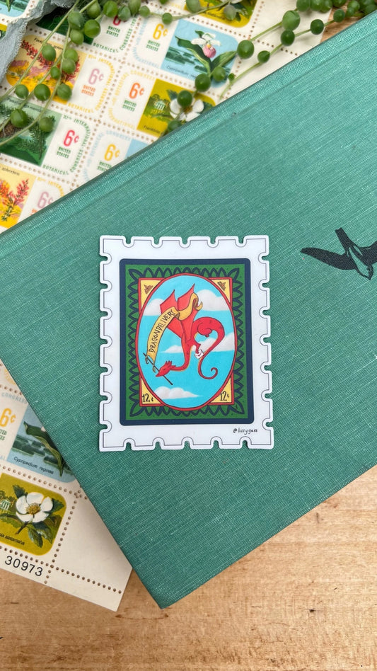 Dragon Delivery Stamp Sticker