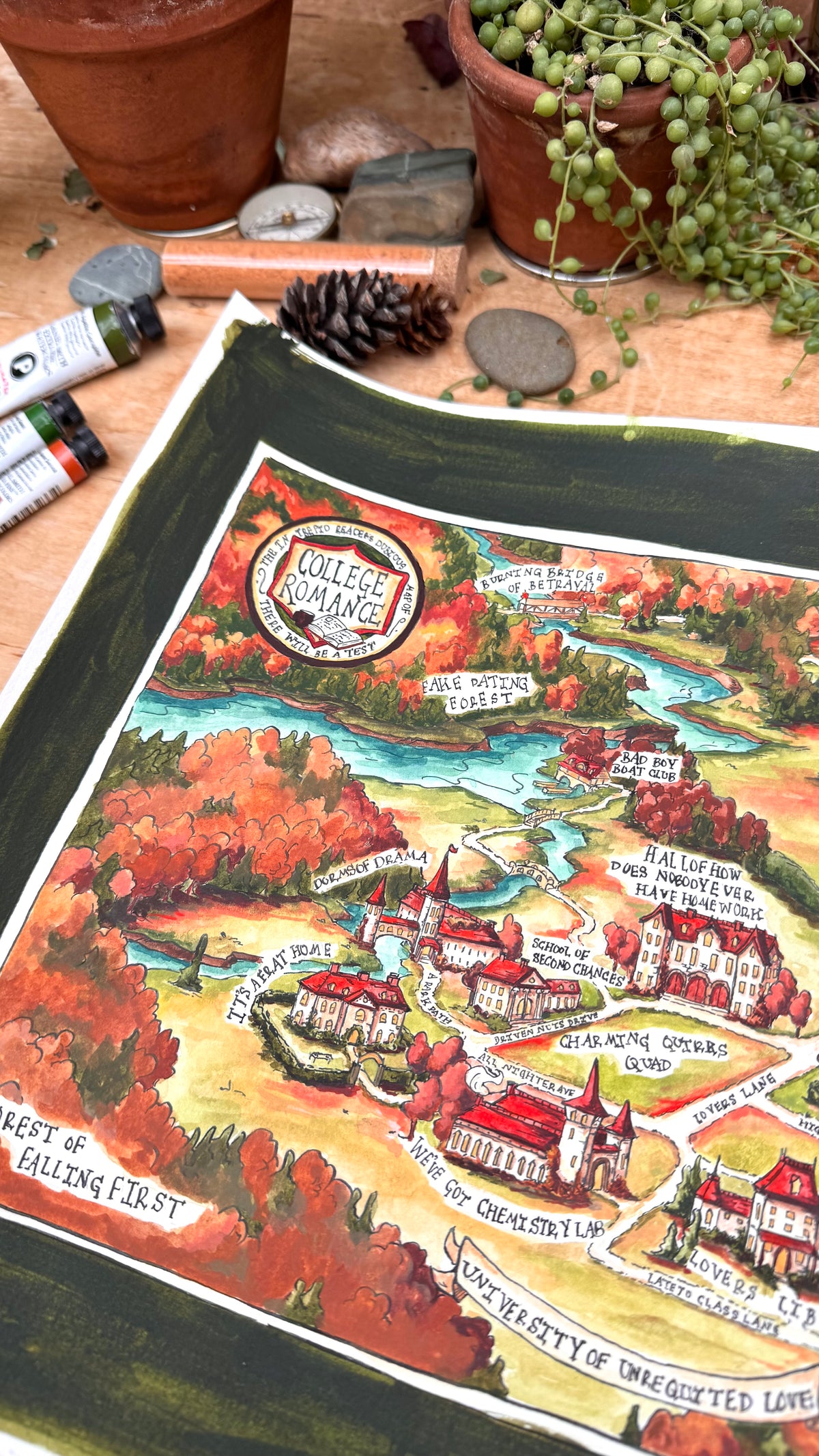 Original Dubious Map of College Romance