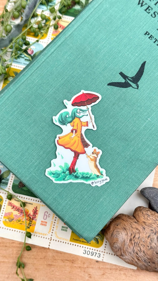 Dancing in the Rain Sticker