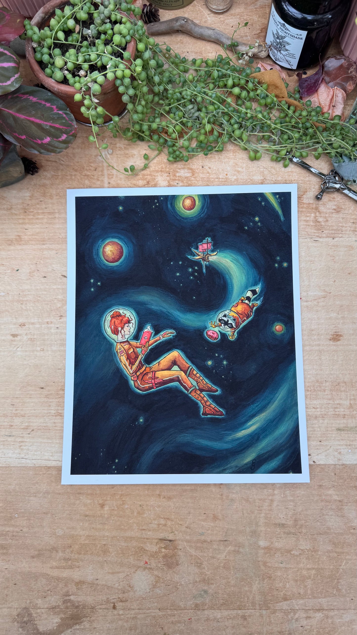 Reading Transports You: Sci-Fi Giclée Print