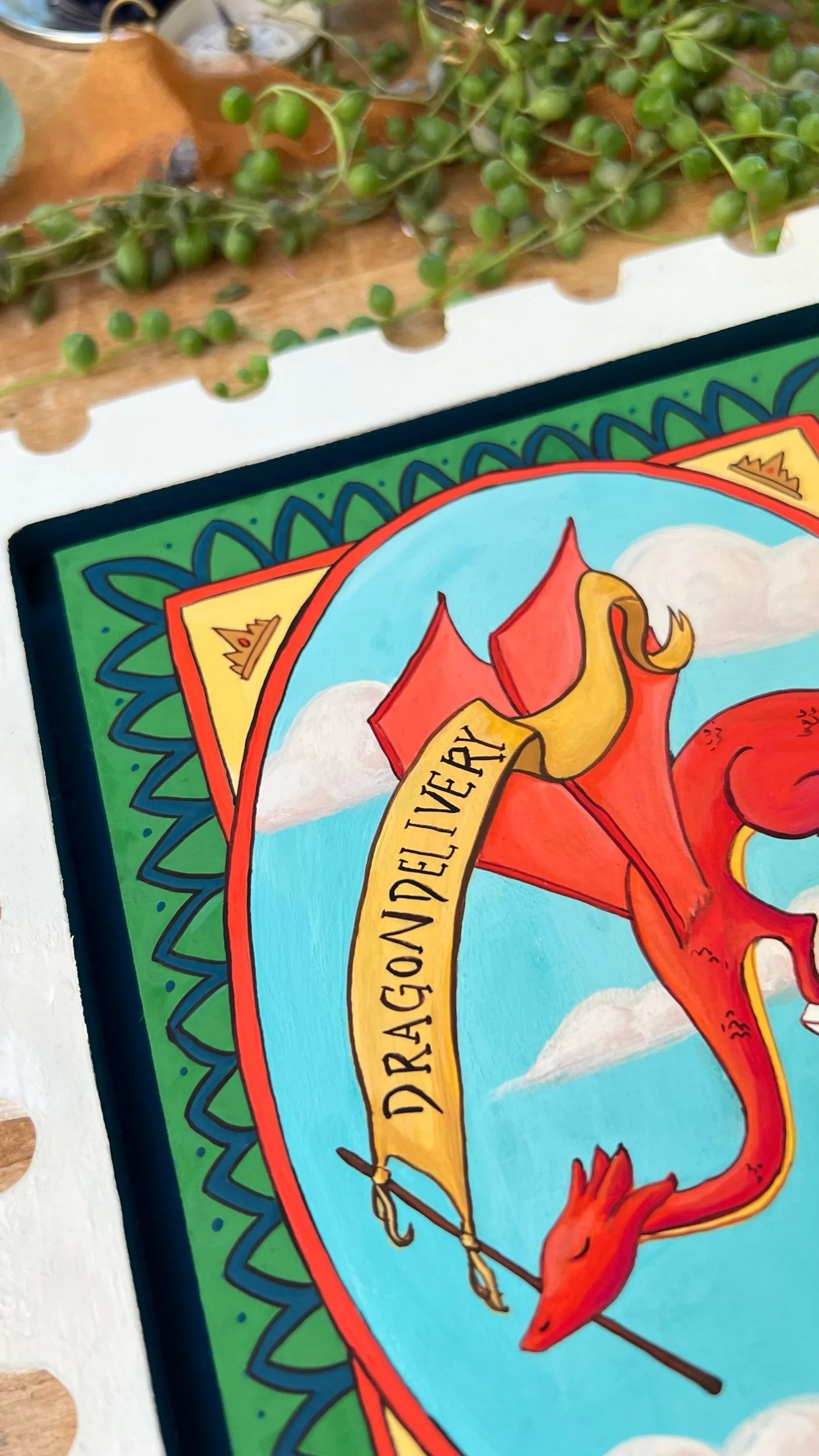 Original Dragon Delivery Painting