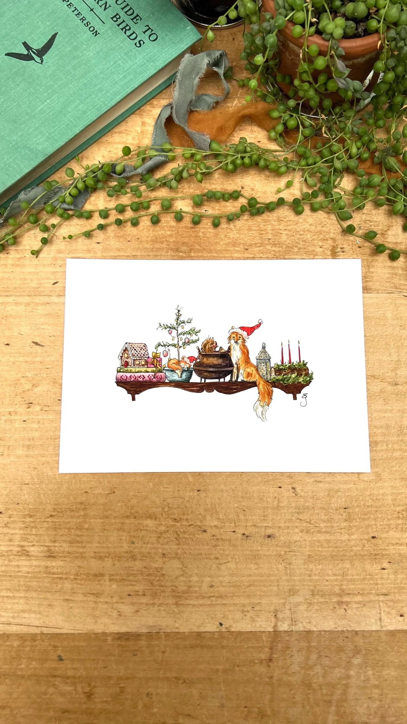 The Mini Christmas Witch's Shelf Giclée Print