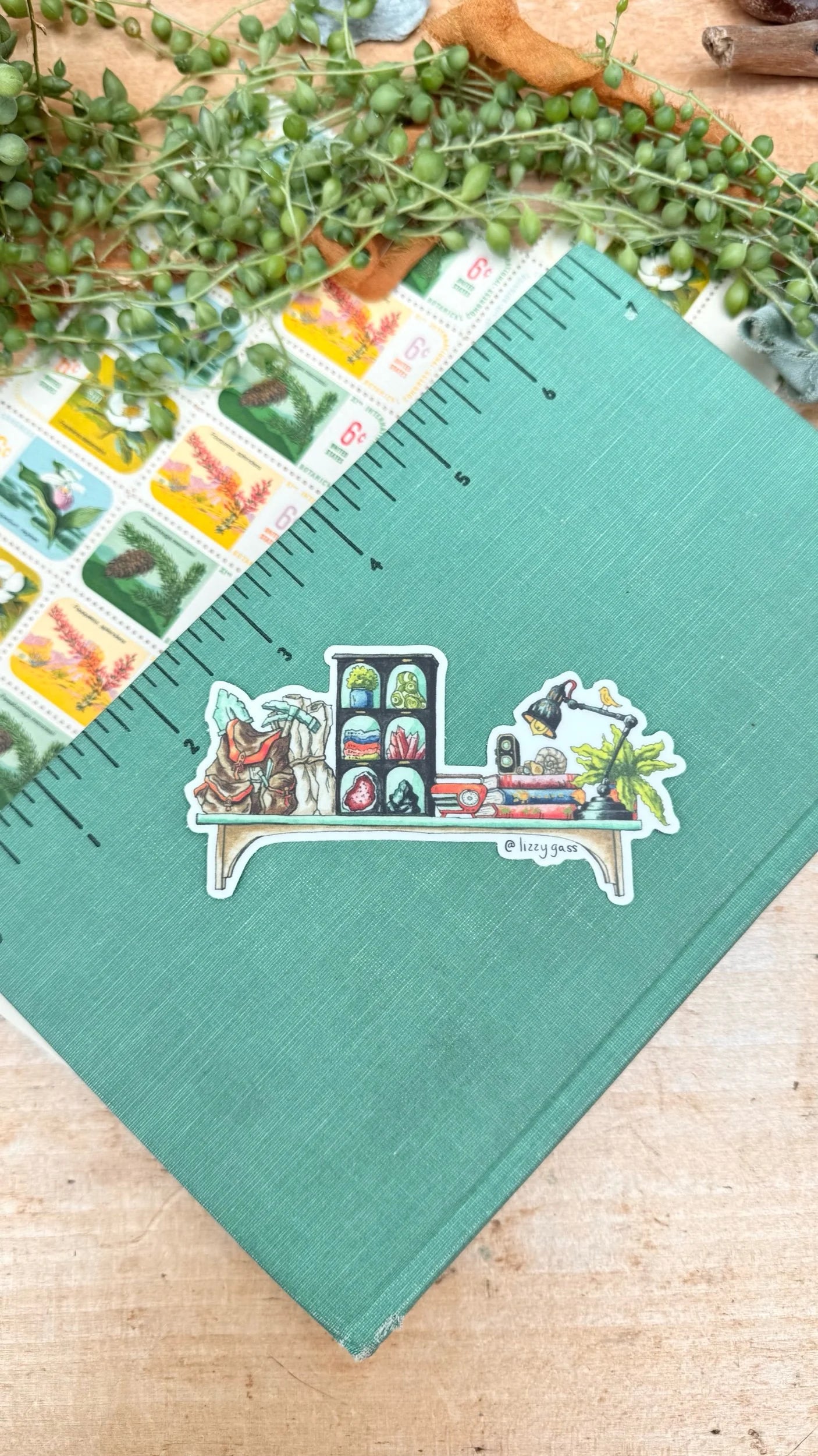The Mini Geologist's Shelf Sticker