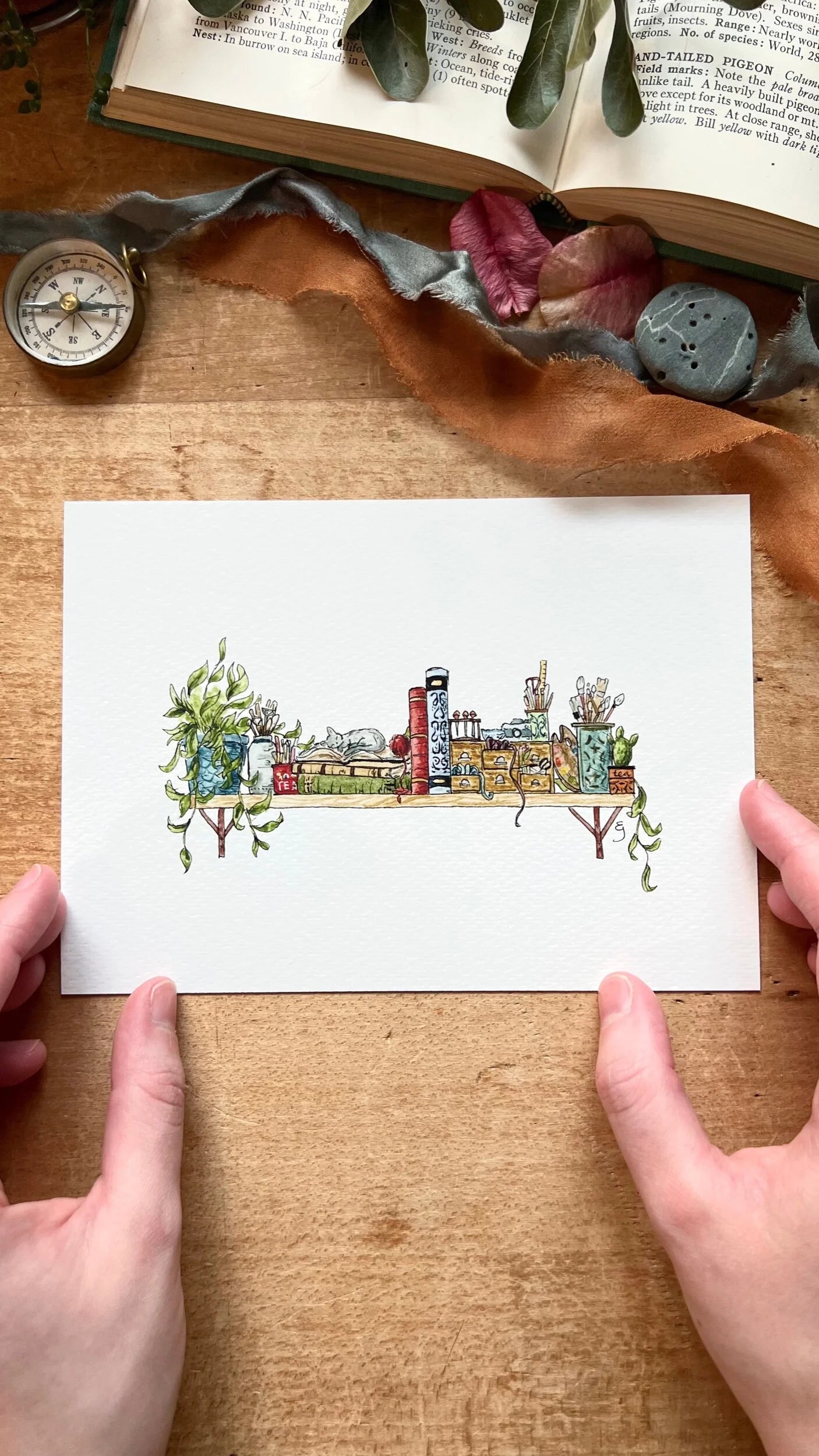 The Mini Artist's Shelf Giclée Print