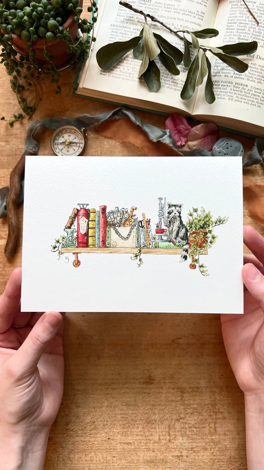 The Mini Inventor's Shelf Giclée Print