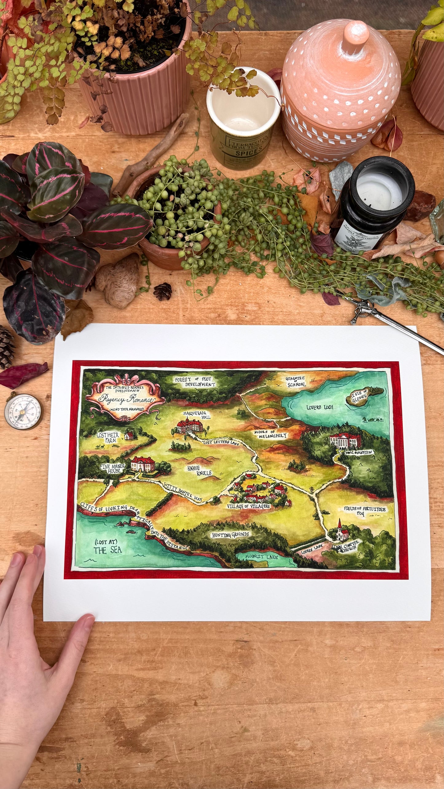 Dubious Map of Regency Romance Print