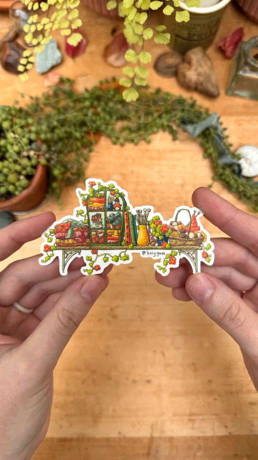 The Mini Fiber Artist's Shelf Sticker