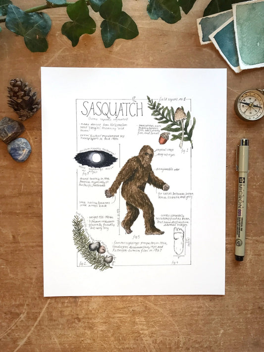 Sasquatch Field Report Giclée Print