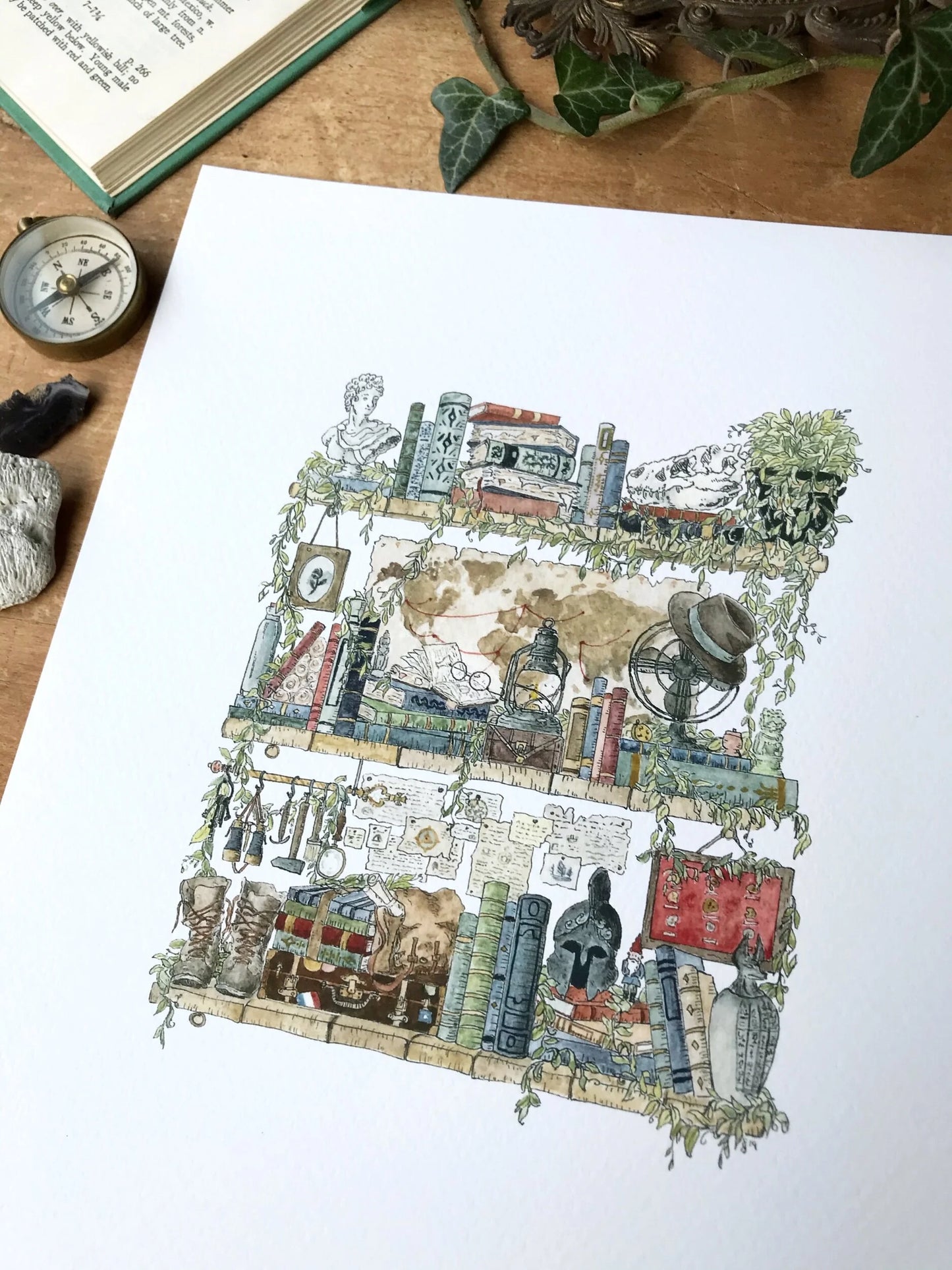 The Archaeologist's Shelves Giclée Print