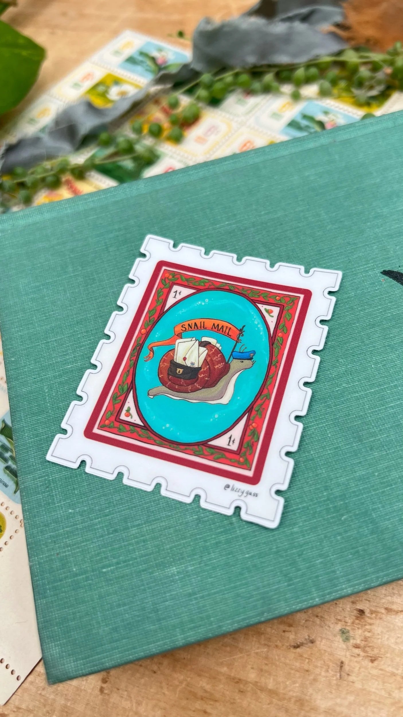 Snail Mail Stamp Sticker