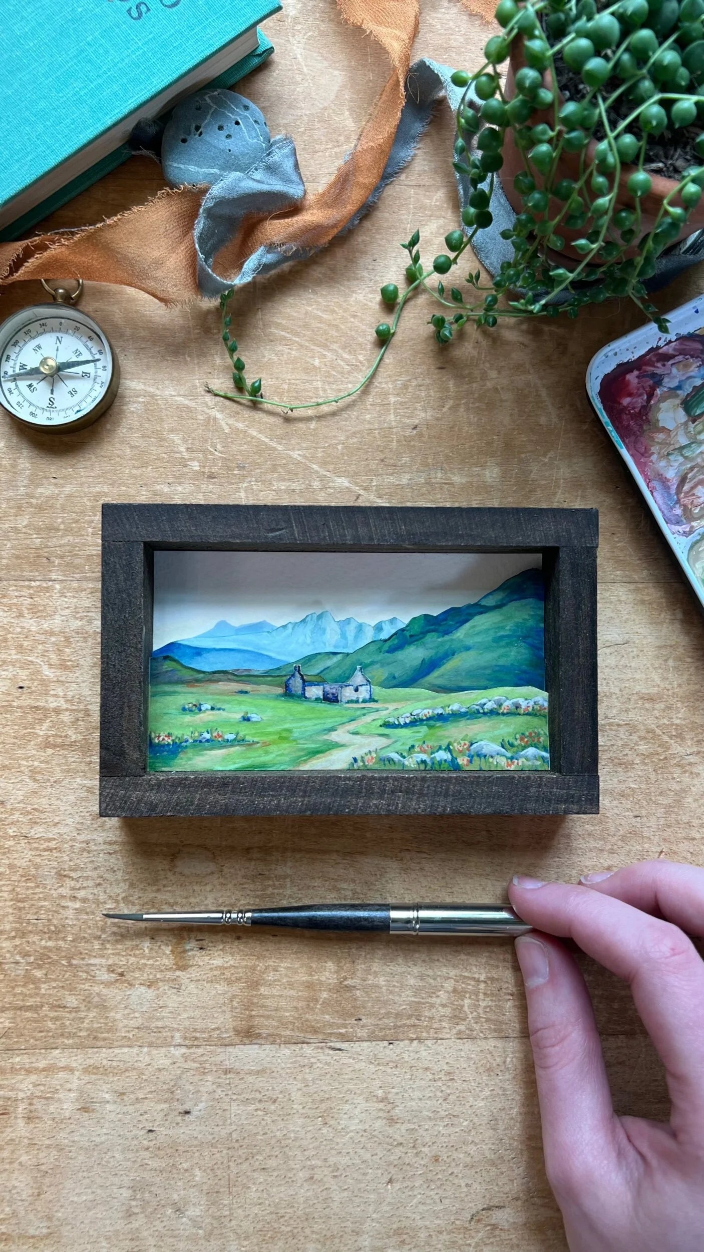 Highland Home Diorama Print