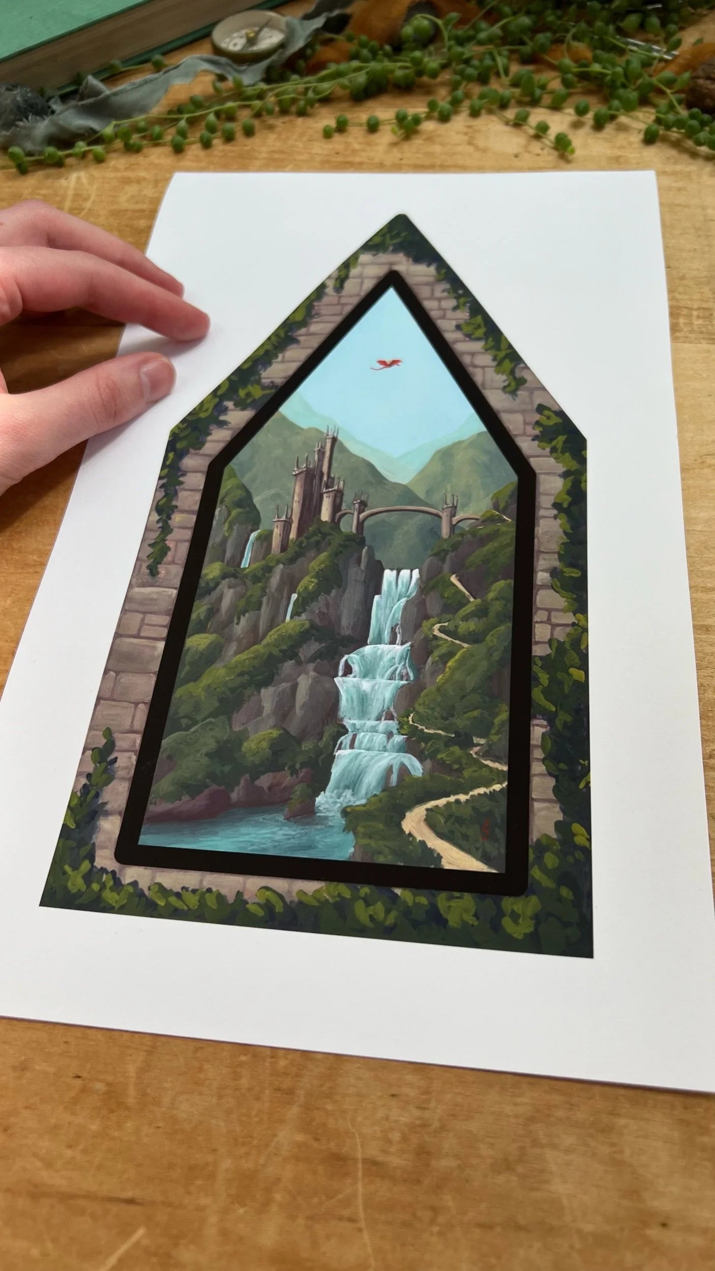Castle Path - Enchanted Library Print