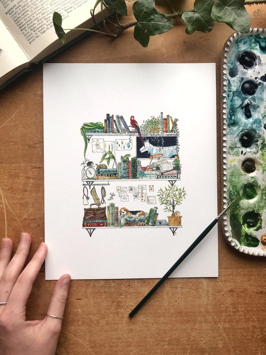 The Veterinarian's Shelves Giclée Print