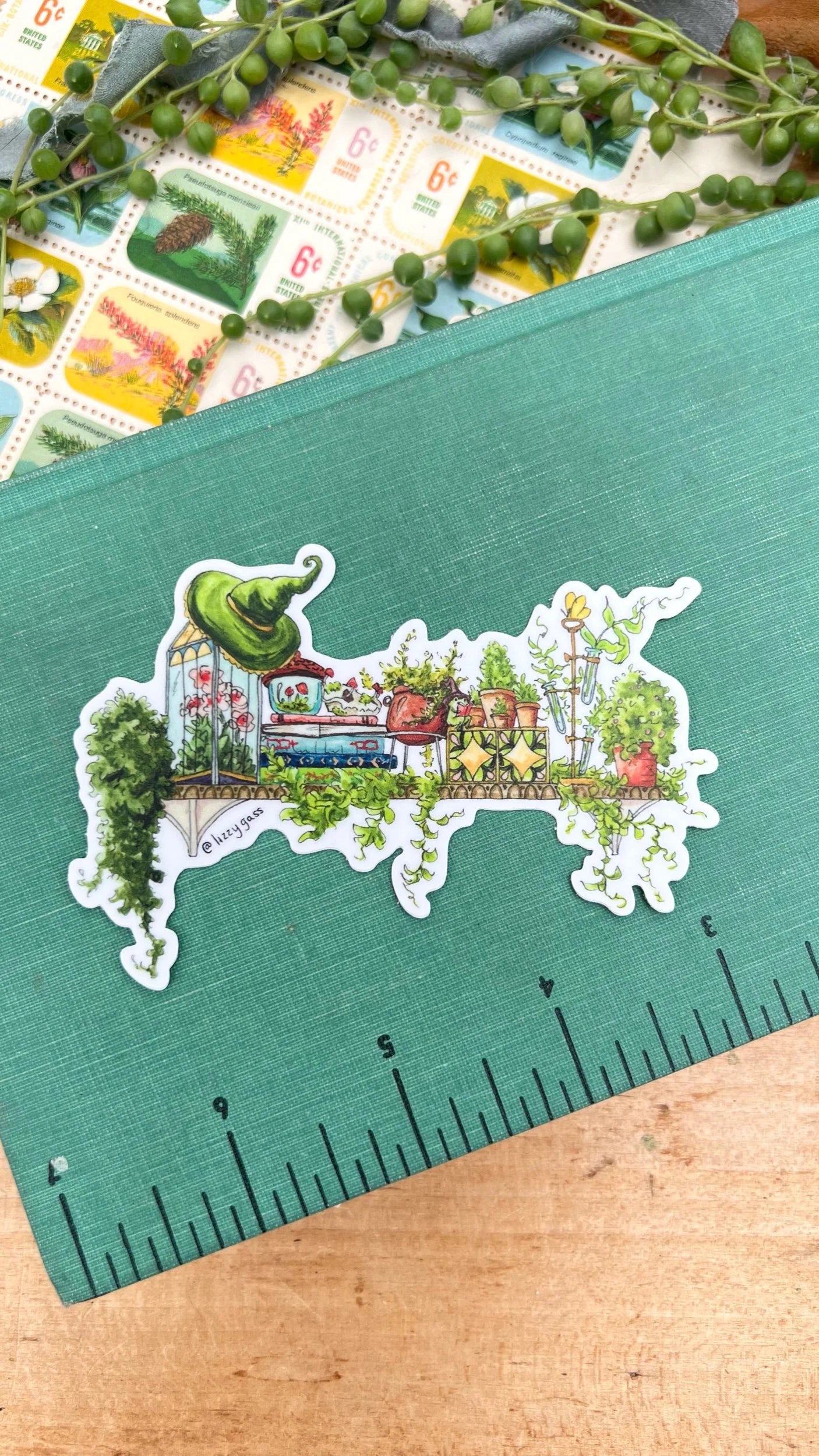 The Mini Garden Witch's Shelf Sticker