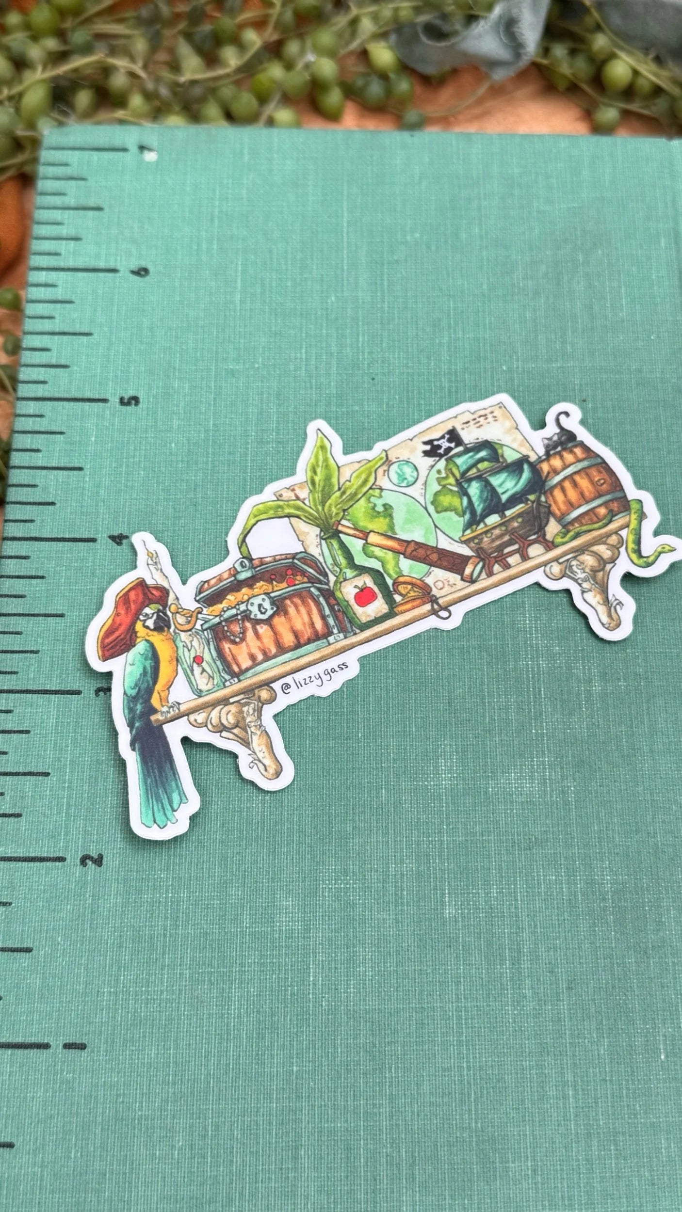 The Mini Pirate's Shelf Sticker