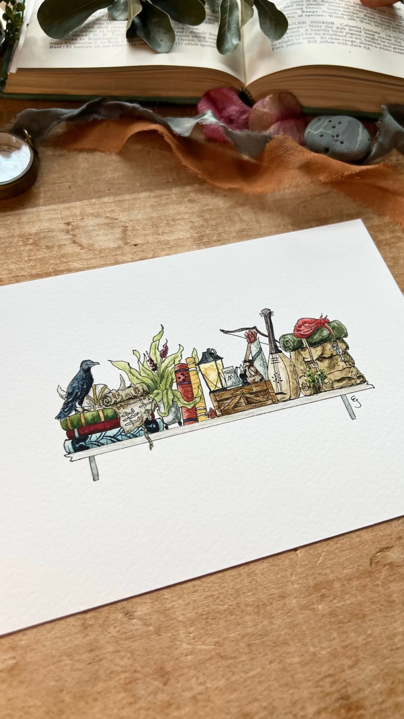 The Mini Adventurer's Shelf Giclée Print