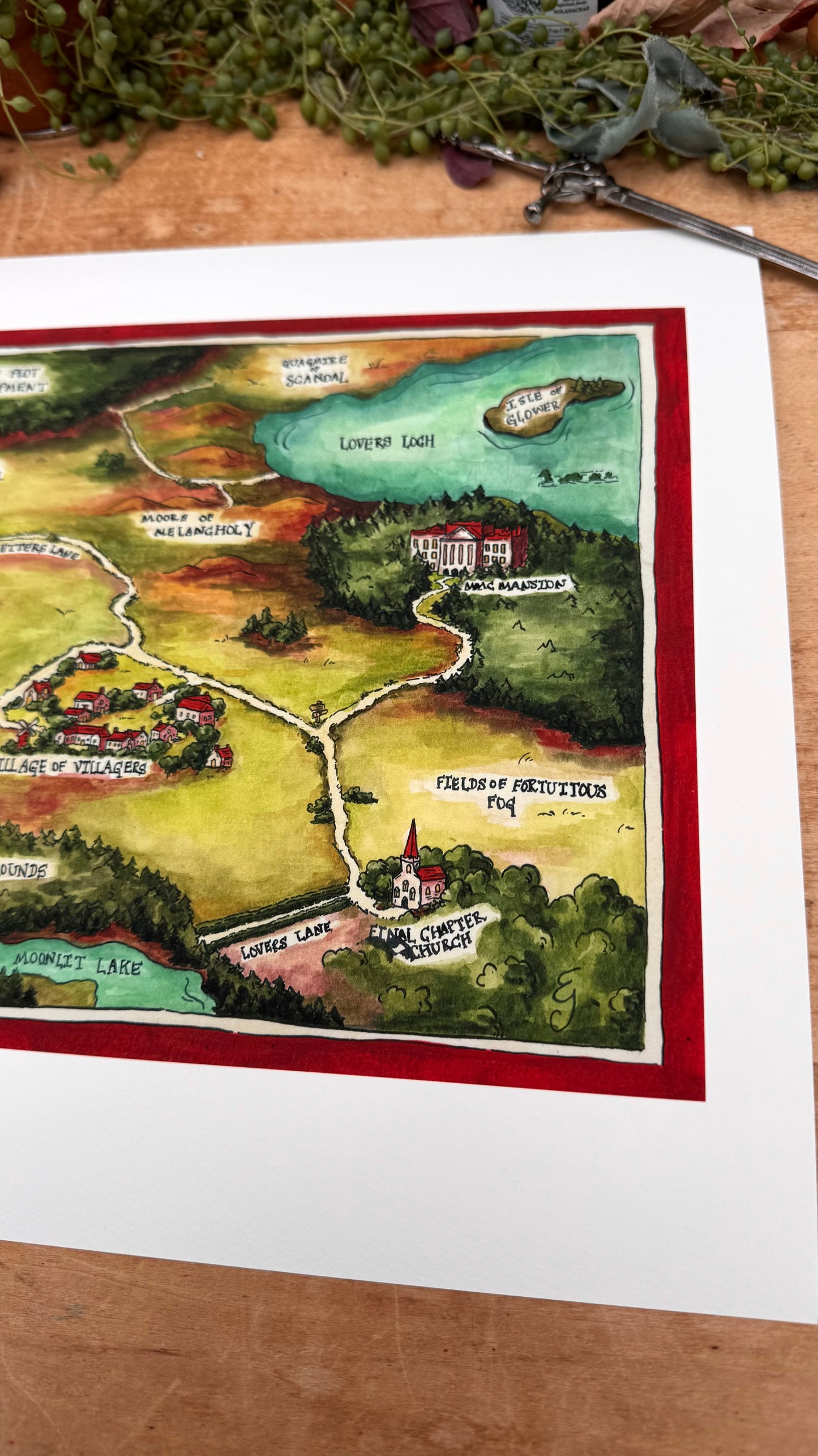 Dubious Map of Regency Romance Print